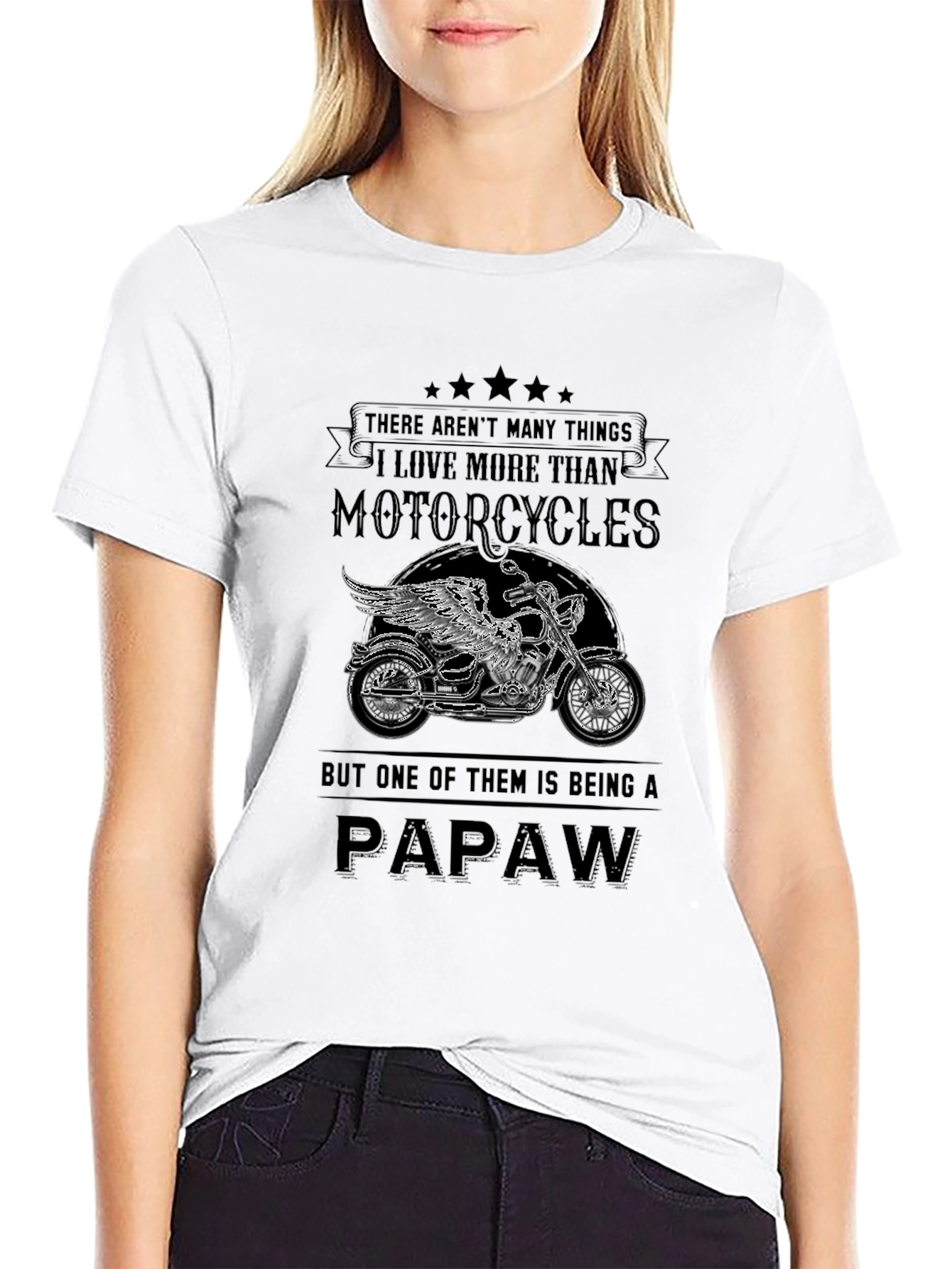 Motorcycle Papaw T-Shirt - Gift for Grandfathers