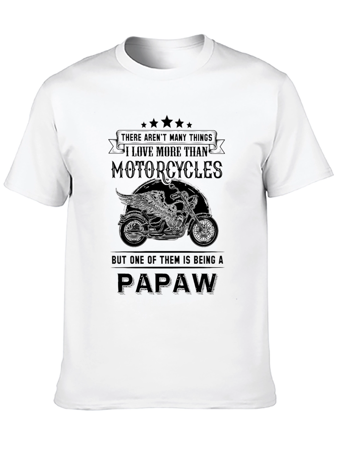 Motorcycle Papaw T-Shirt - Gift for Grandfathers