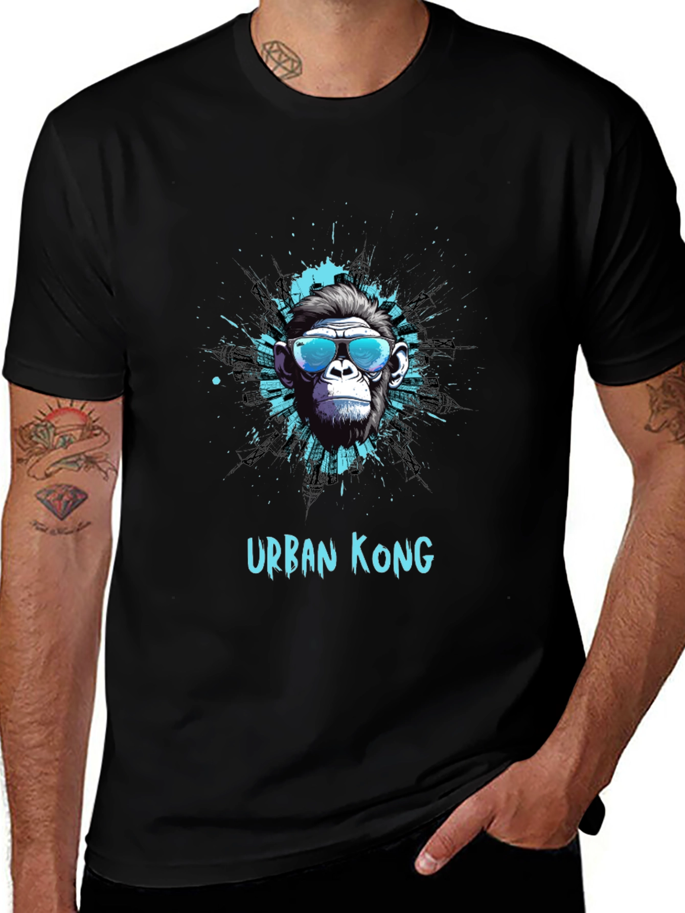 Urban Kong Graphic Tee - Cool Ape Design