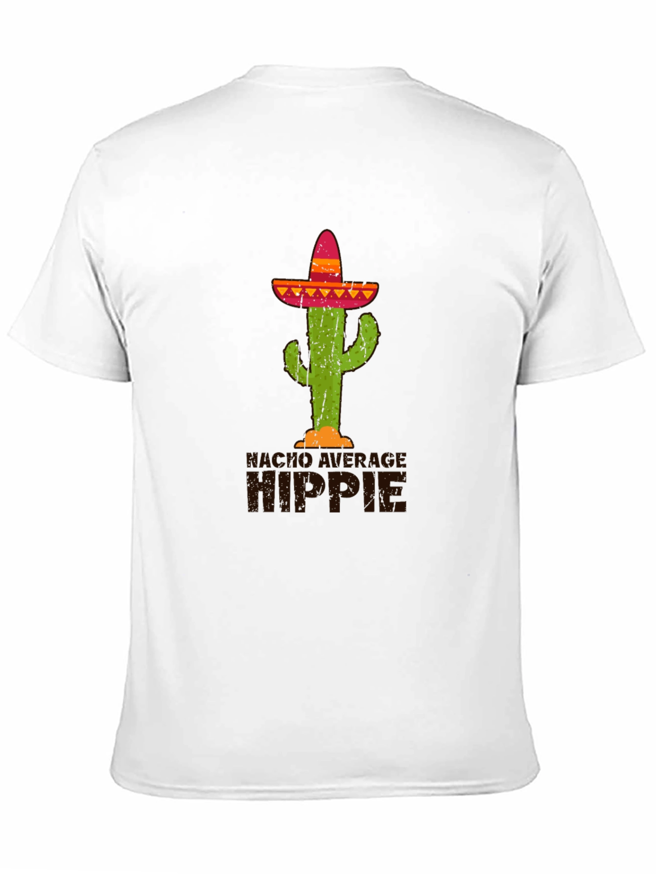 Cactus Sombrero Graphic Tee - Desert Hippie Style
