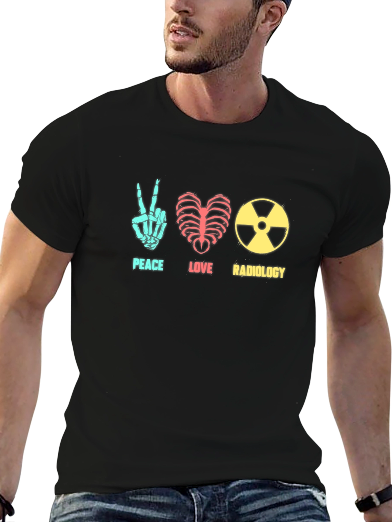 Peace Love Radiology T-Shirt - Radiologist Gift