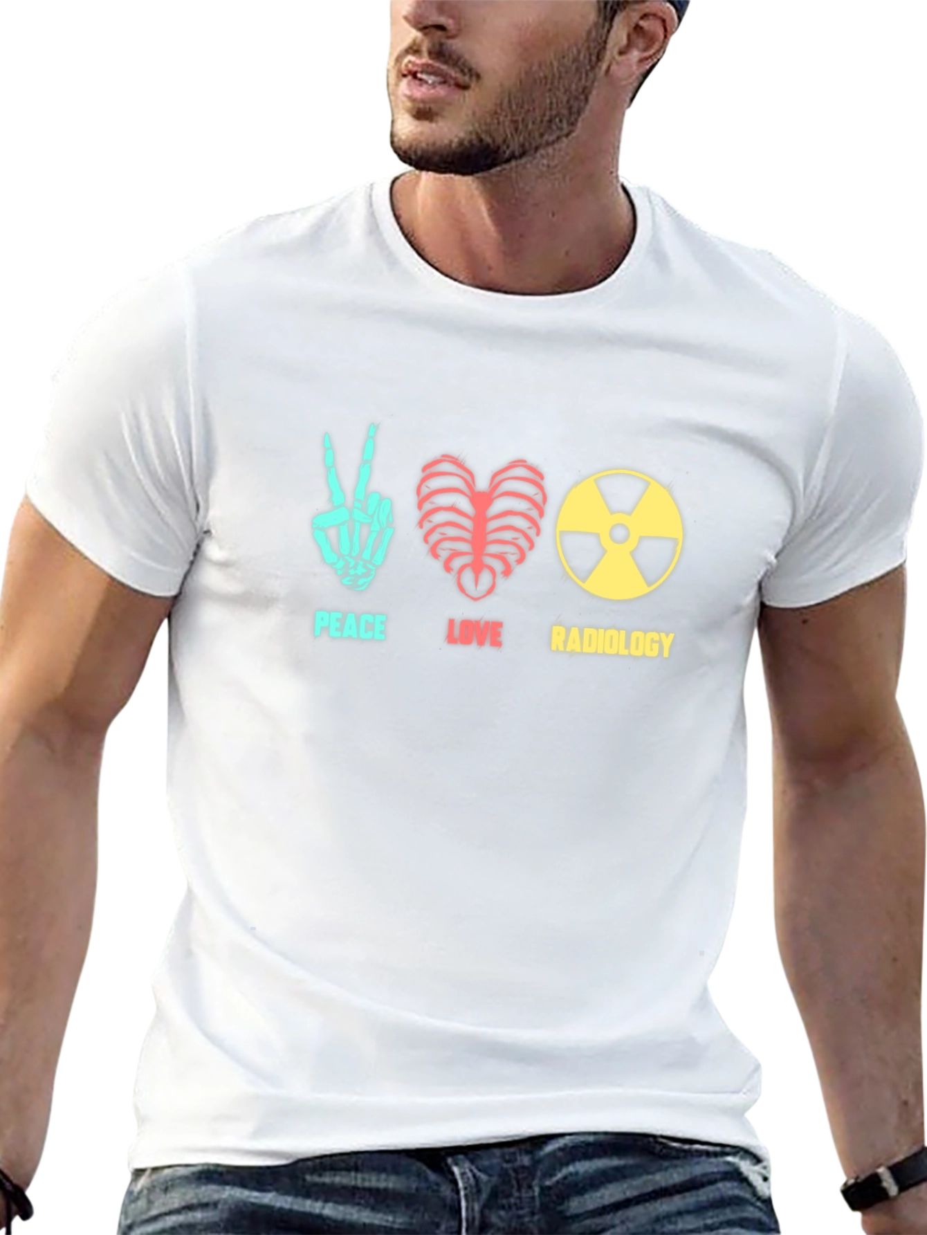 Peace Love Radiology T-Shirt - Radiologist Gift