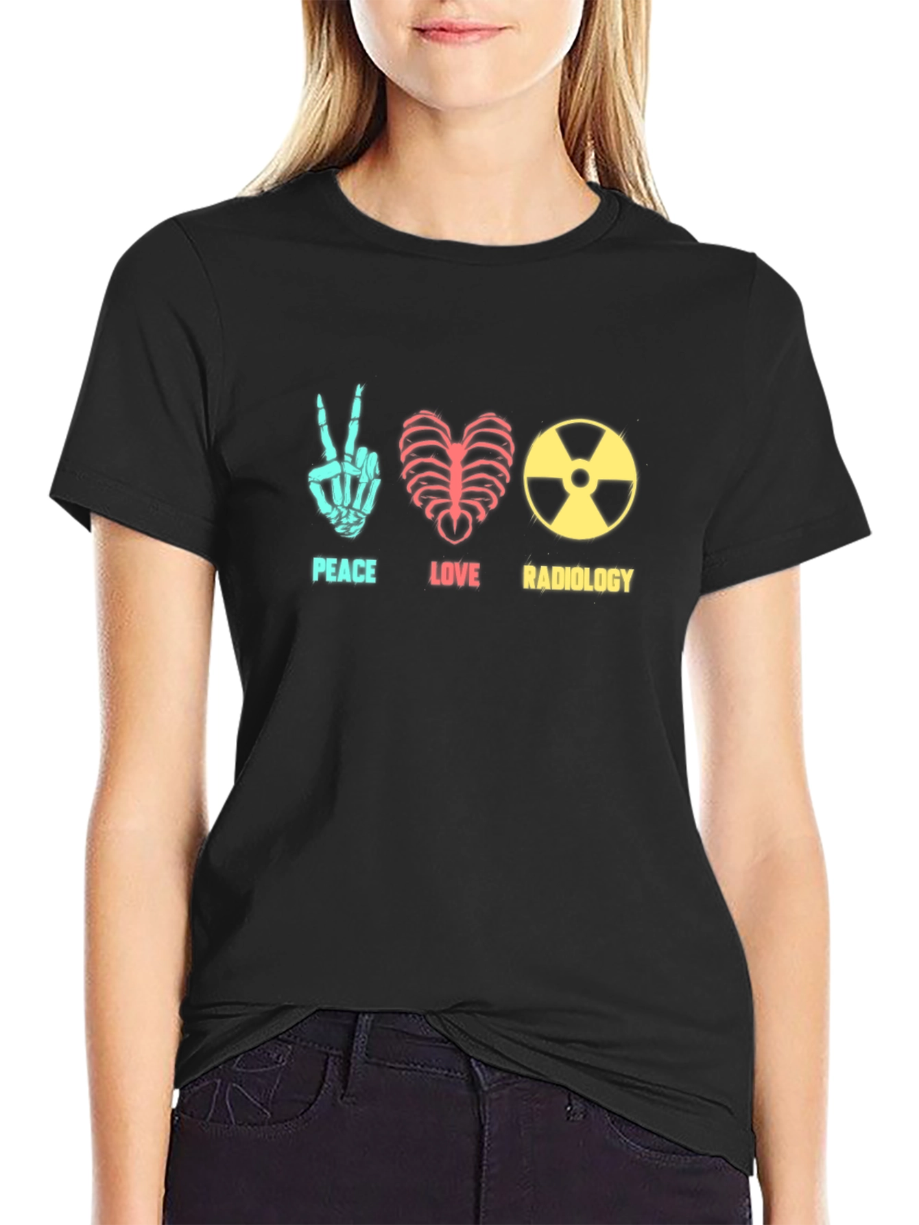 Peace Love Radiology T-Shirt - Radiologist Gift