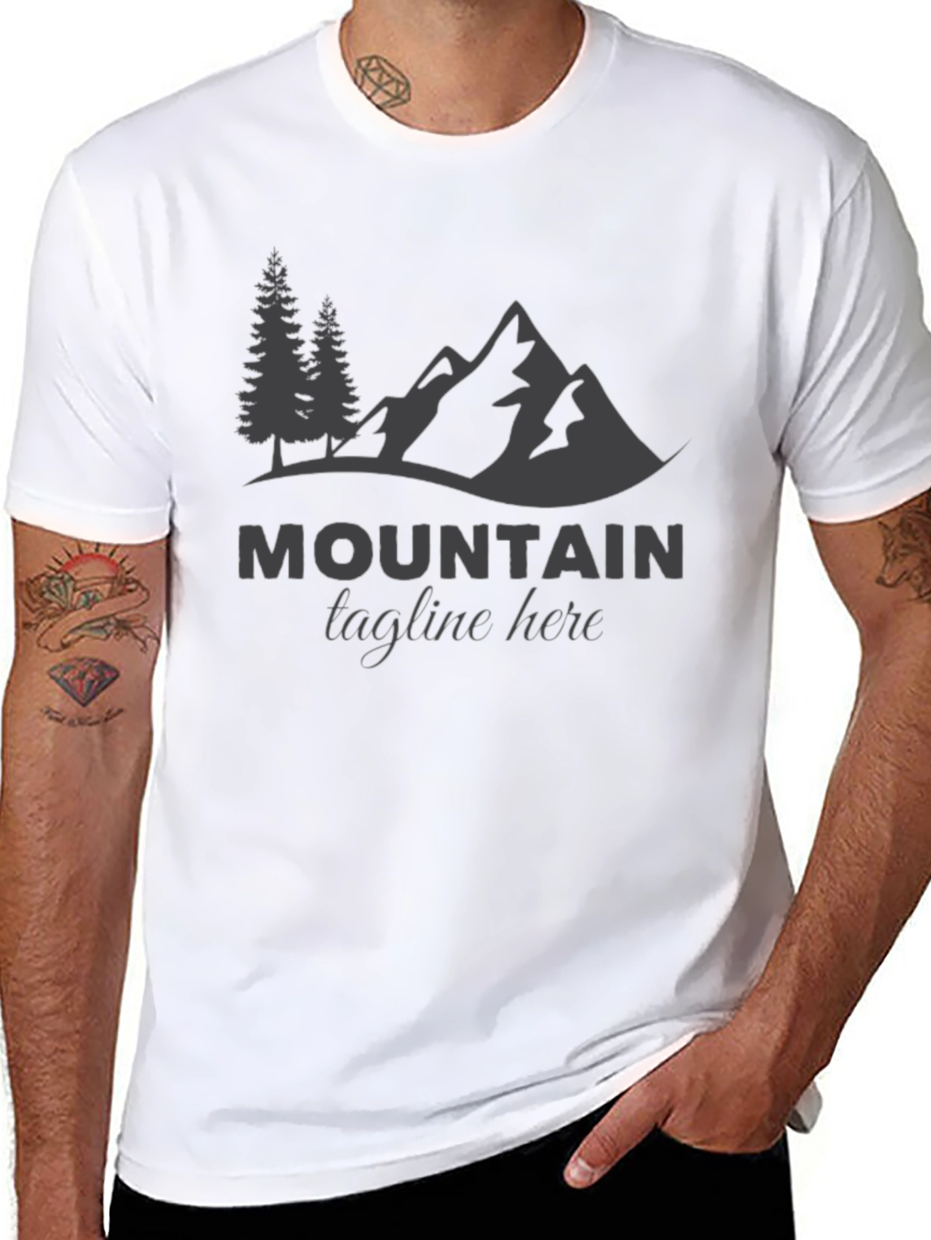 Mountain Graphic Black Tee