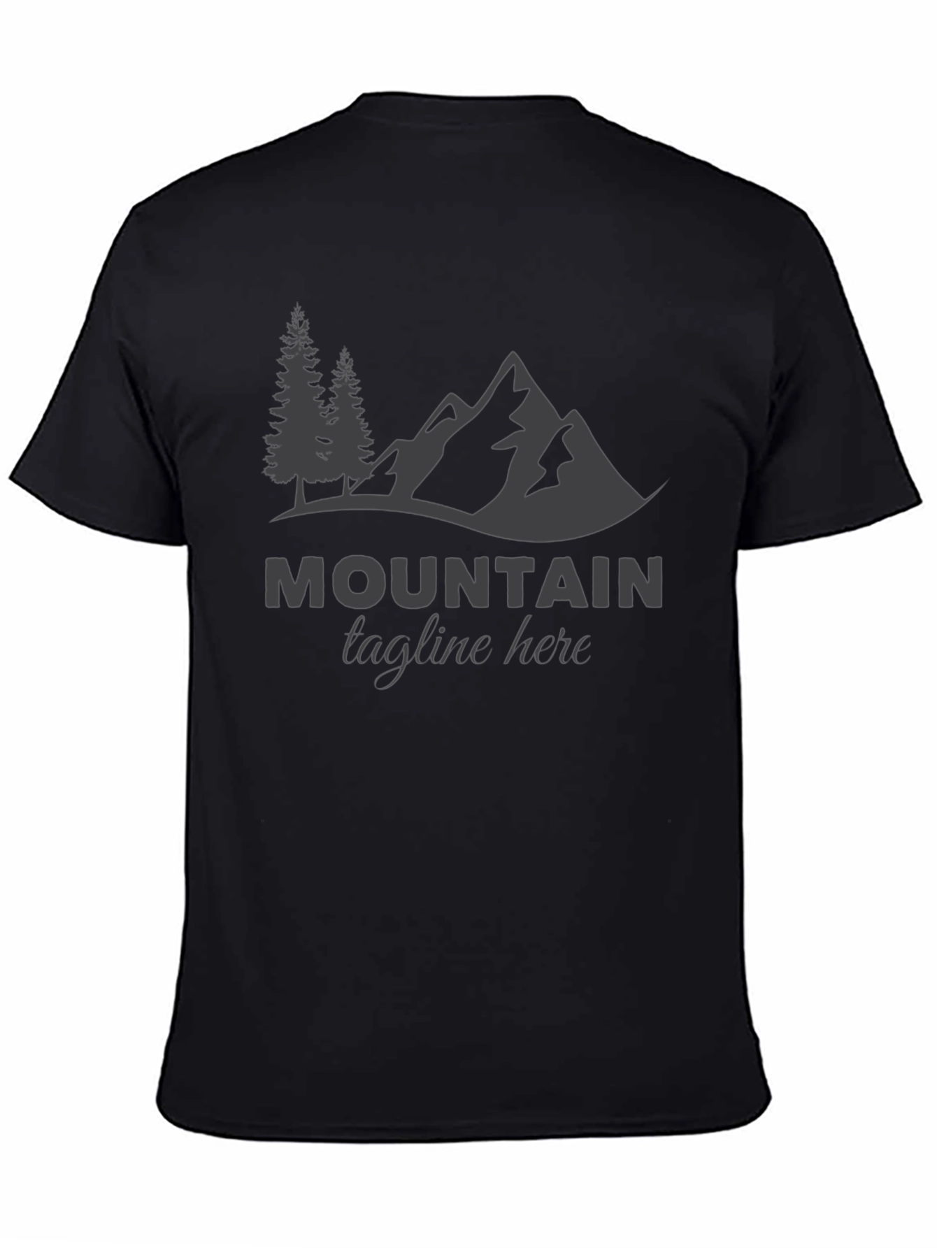 Mountain Graphic Black Tee