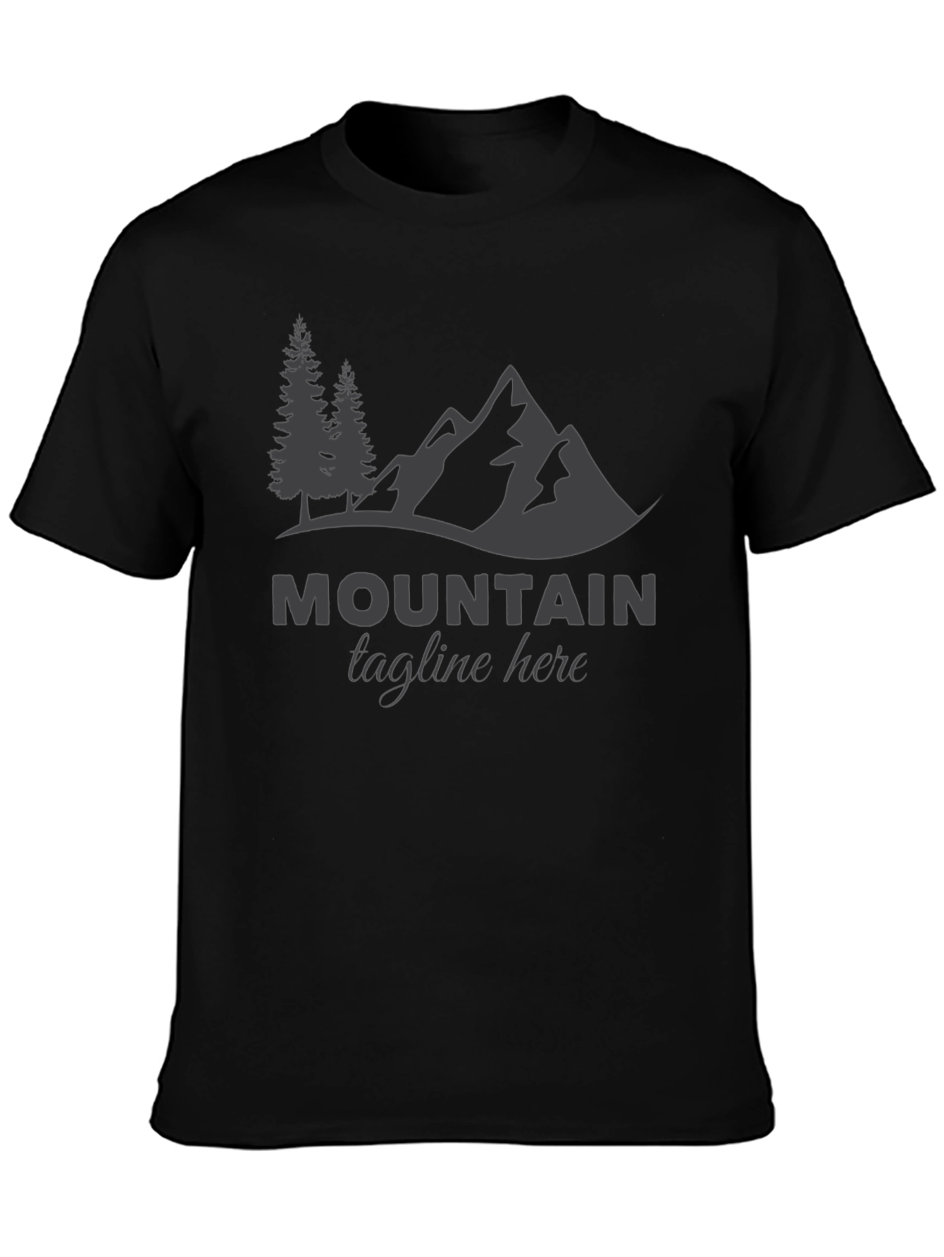 Mountain Graphic Black Tee