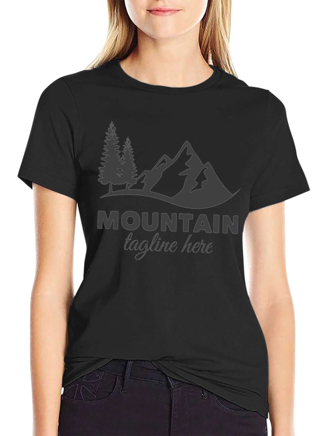 Mountain Graphic Black Tee