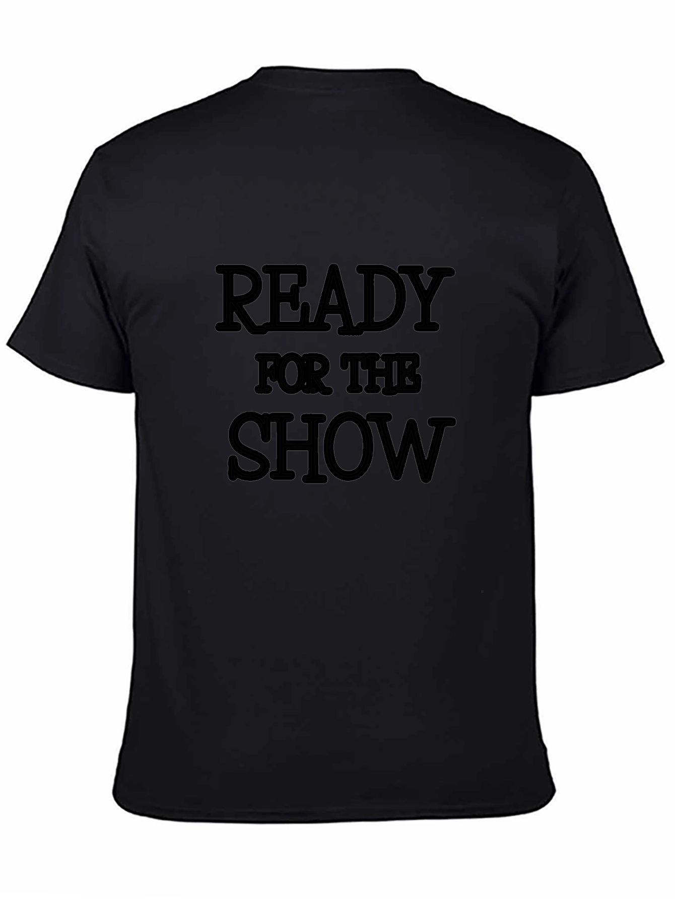 Ready for the Show Black Graphic T-Shirt