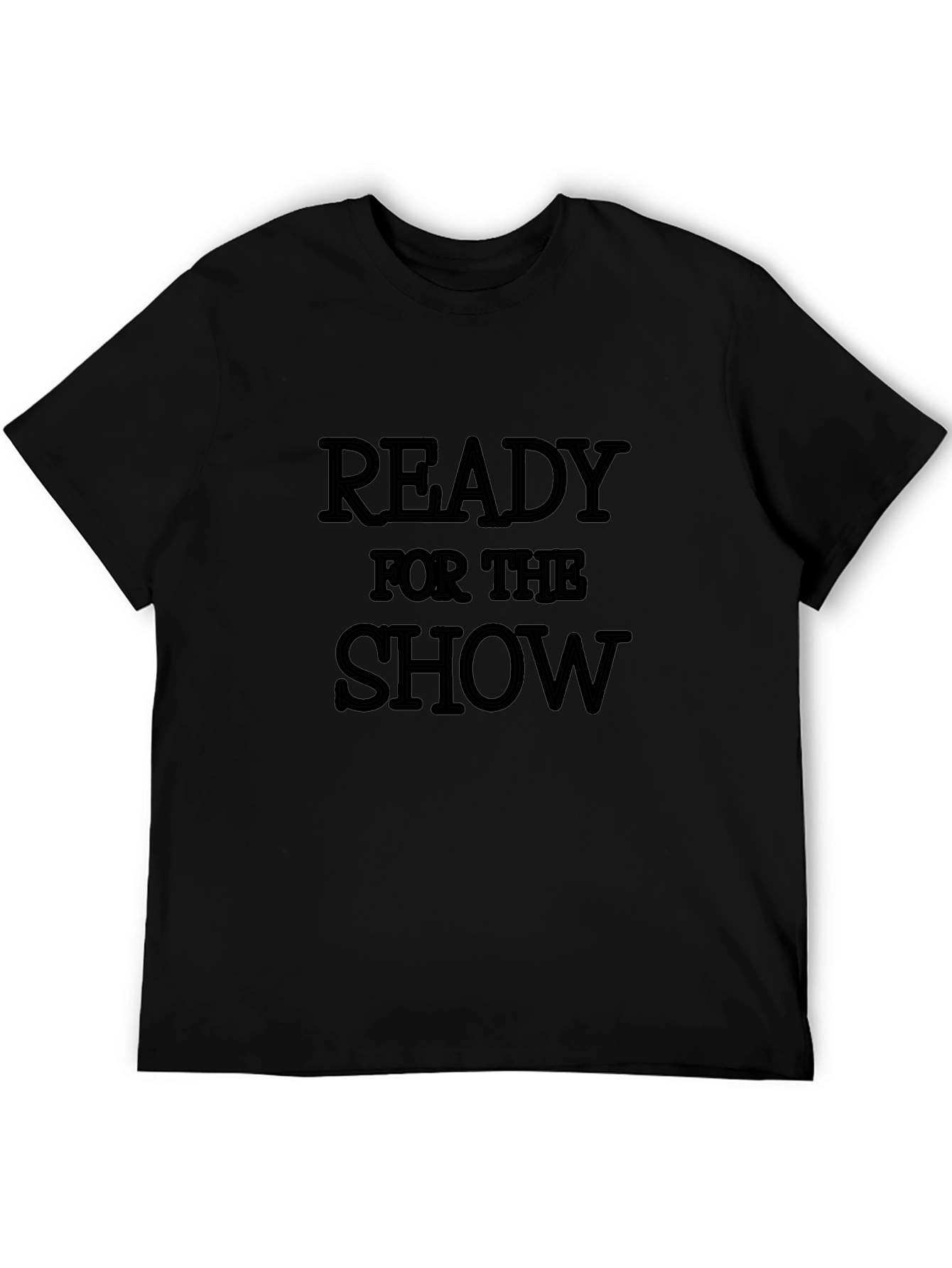 Ready for the Show Black Graphic T-Shirt
