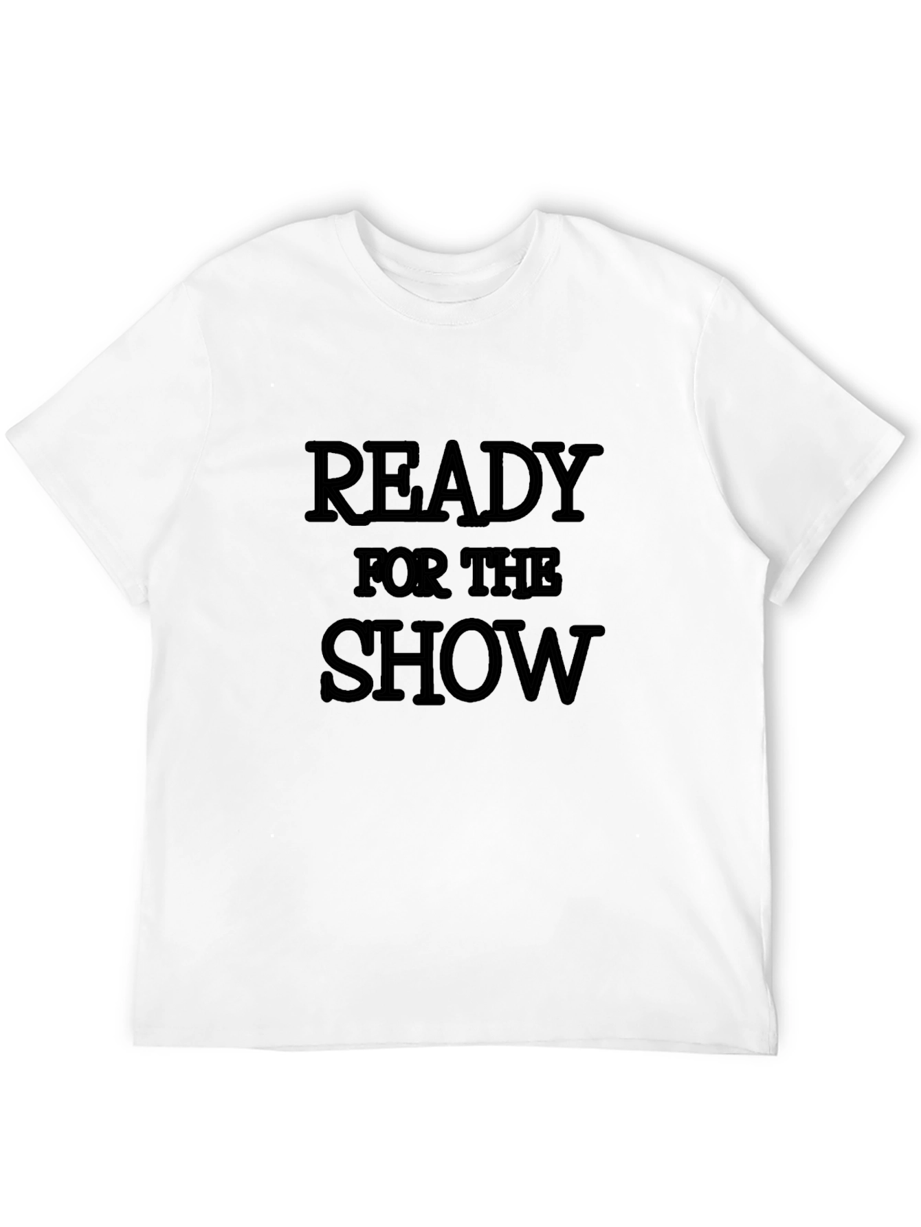 Ready for the Show Black Graphic T-Shirt