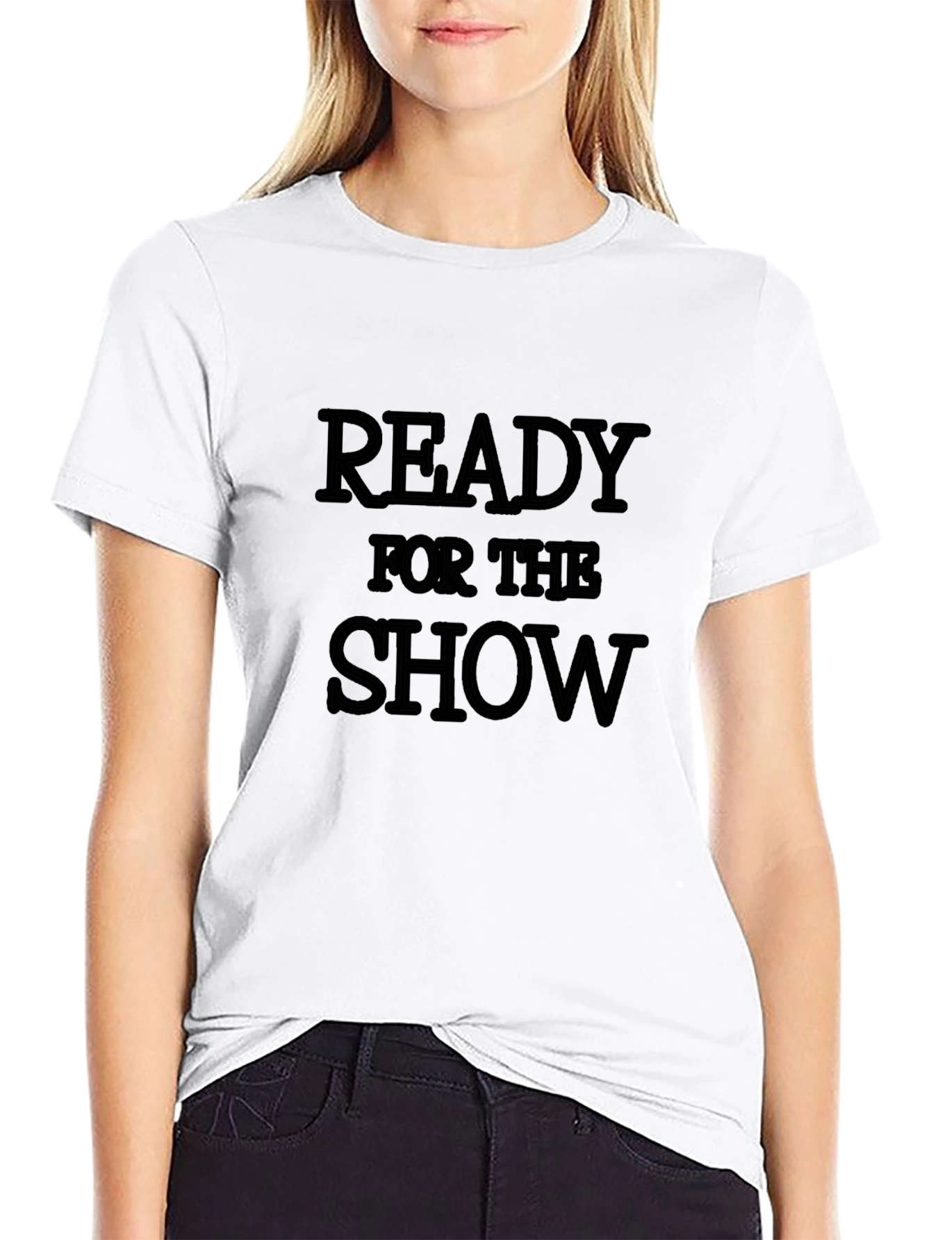 Ready for the Show Black Graphic T-Shirt