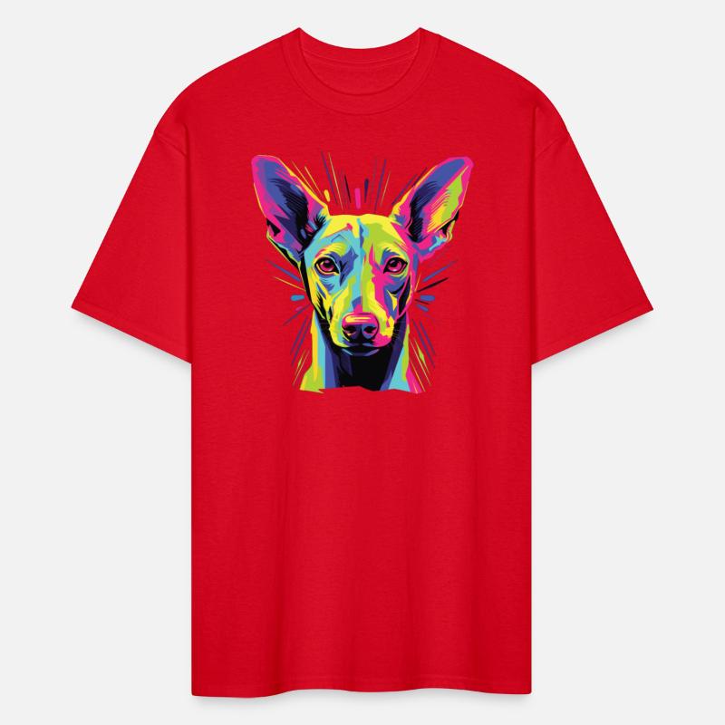 Watercolor Colorful Pharaoh Hound