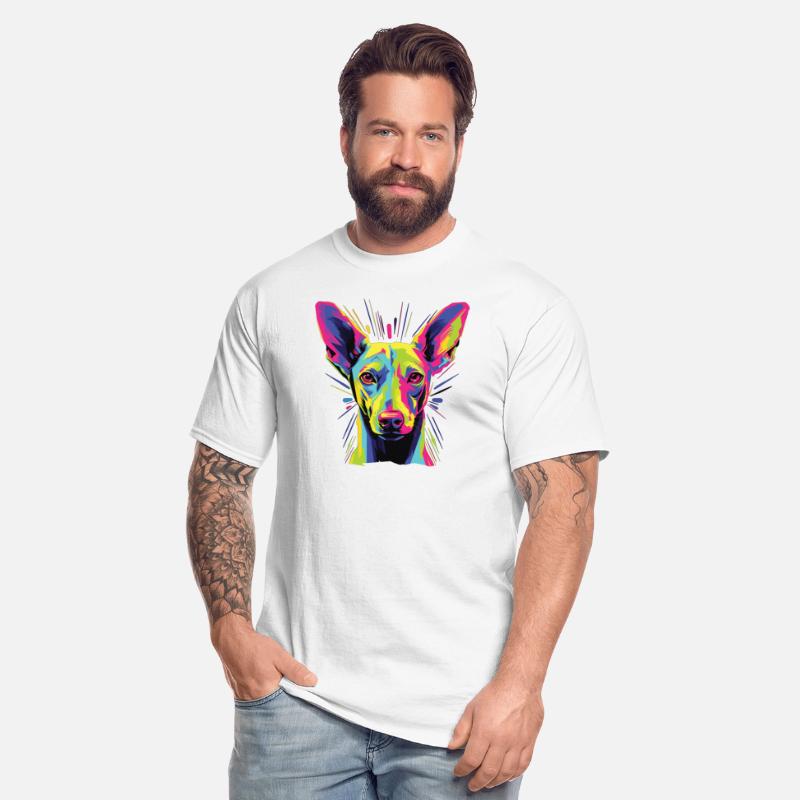 Watercolor Colorful Pharaoh Hound