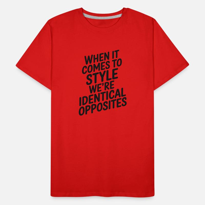 When it comes to style..identical opposites vector