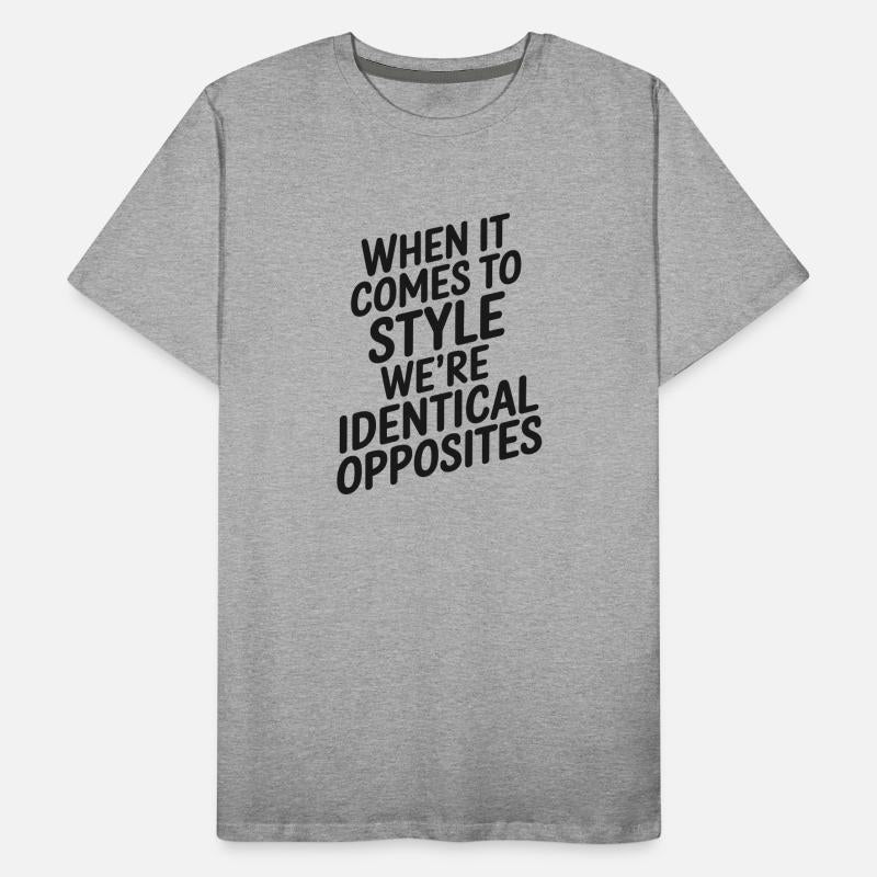 When it comes to style..identical opposites vector