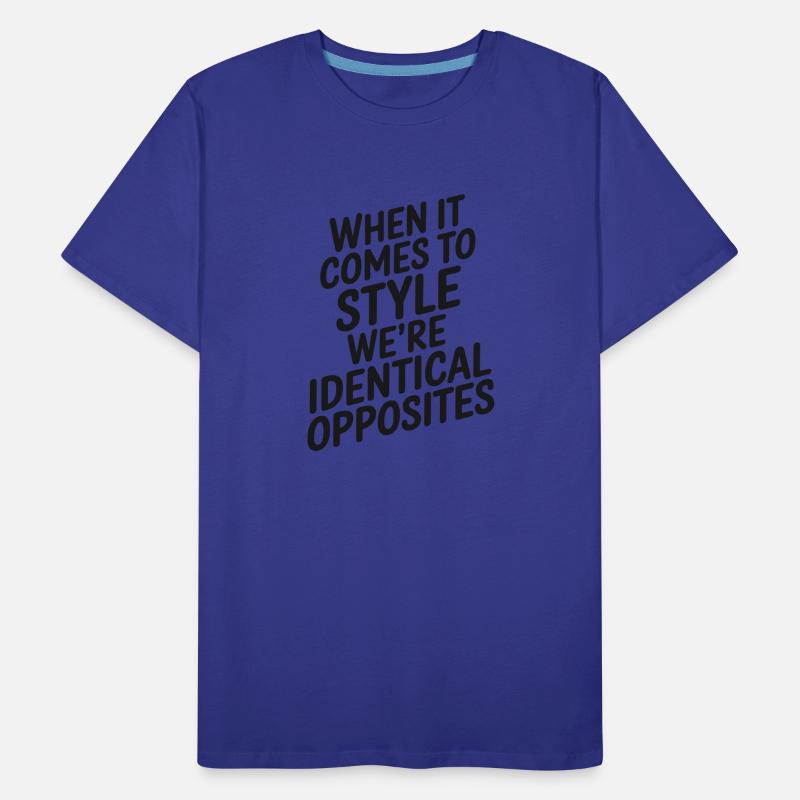 When it comes to style..identical opposites vector