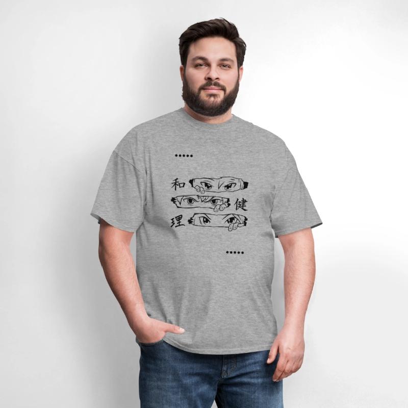 White And Black Minimalist Anime T Shirt