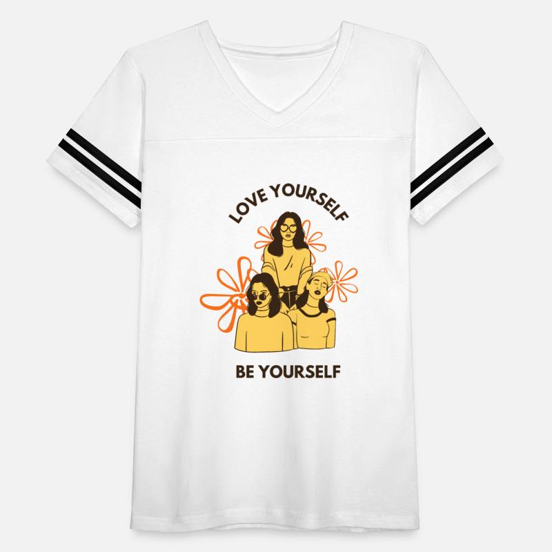 White Yellow Urban Minimalist Be Yourself T shirt