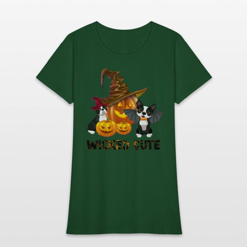 Wicked Cute Halloween Witch Boston Terrier