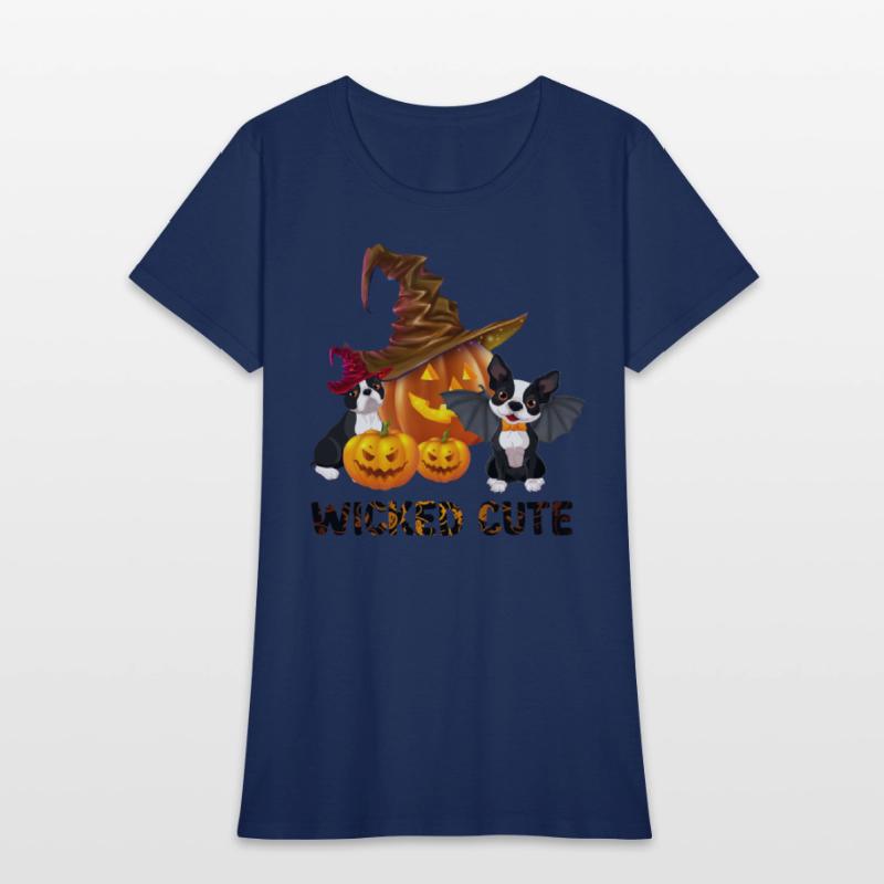 Wicked Cute Halloween Witch Boston Terrier