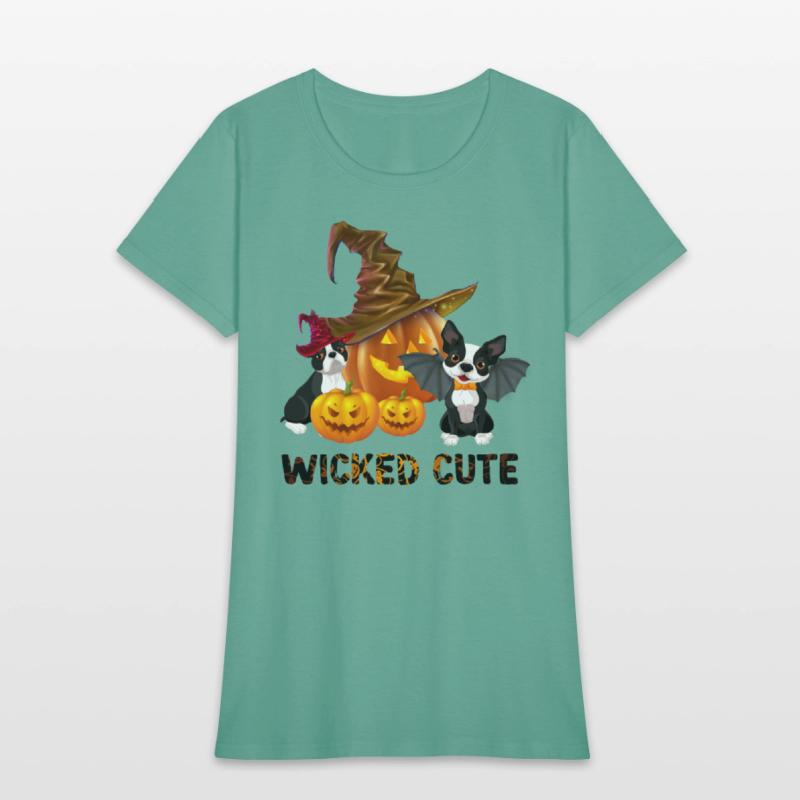 Wicked Cute Halloween Witch Boston Terrier