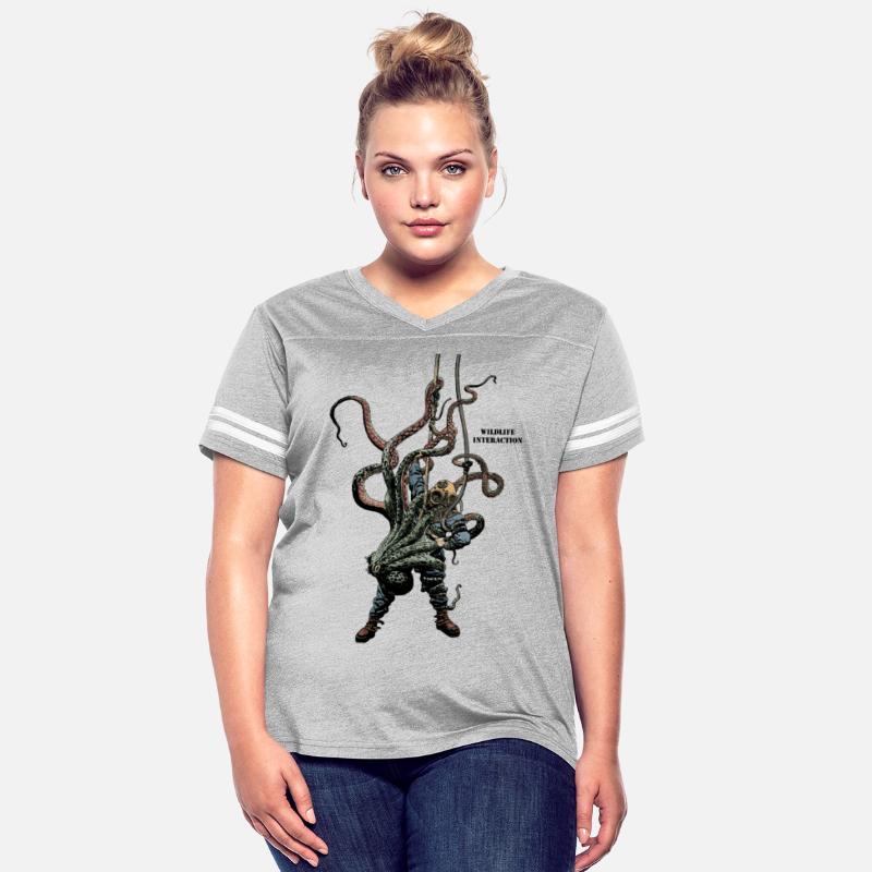 Wildlife Interaction with Helmet Diver and Octopus