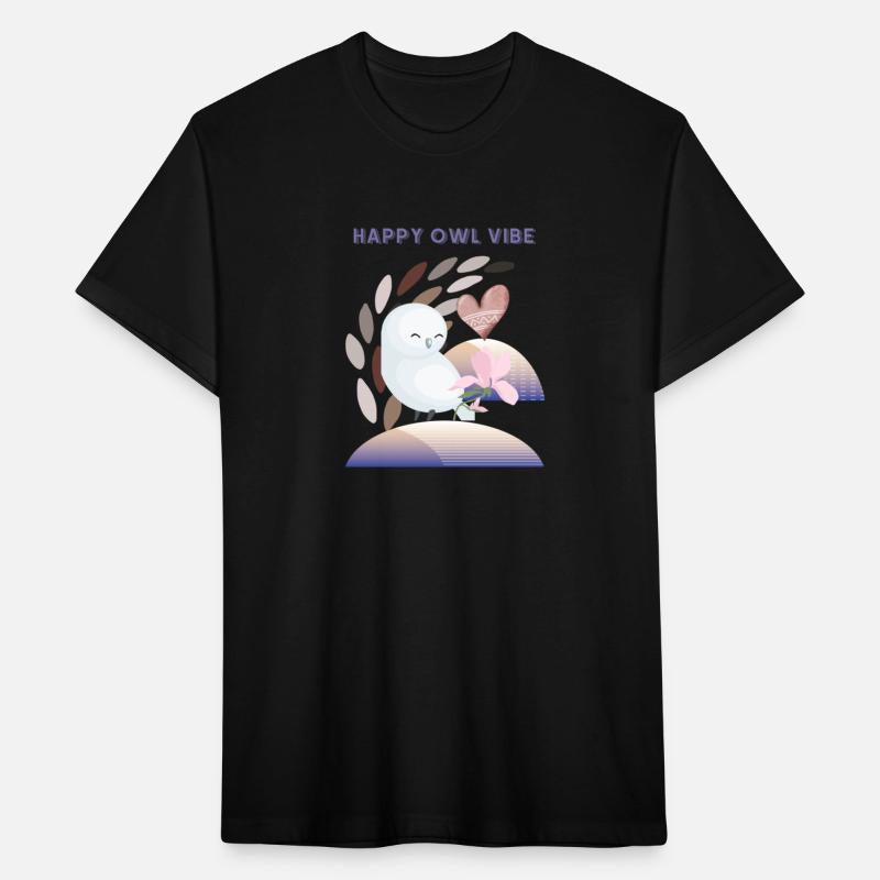 Winter Happy Cute White Owl Abstract