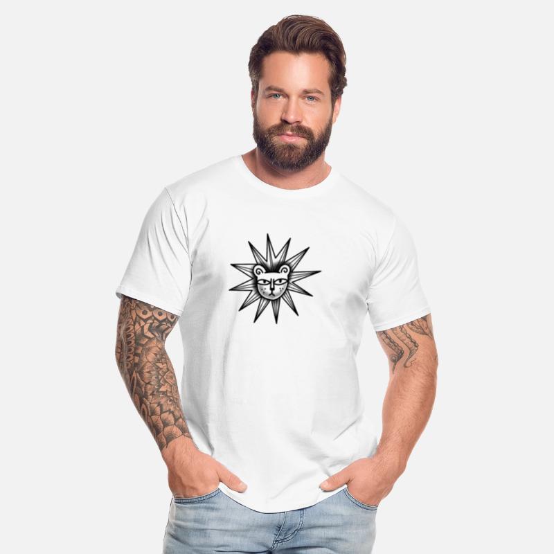 Witchcore tattoo style Star Lion