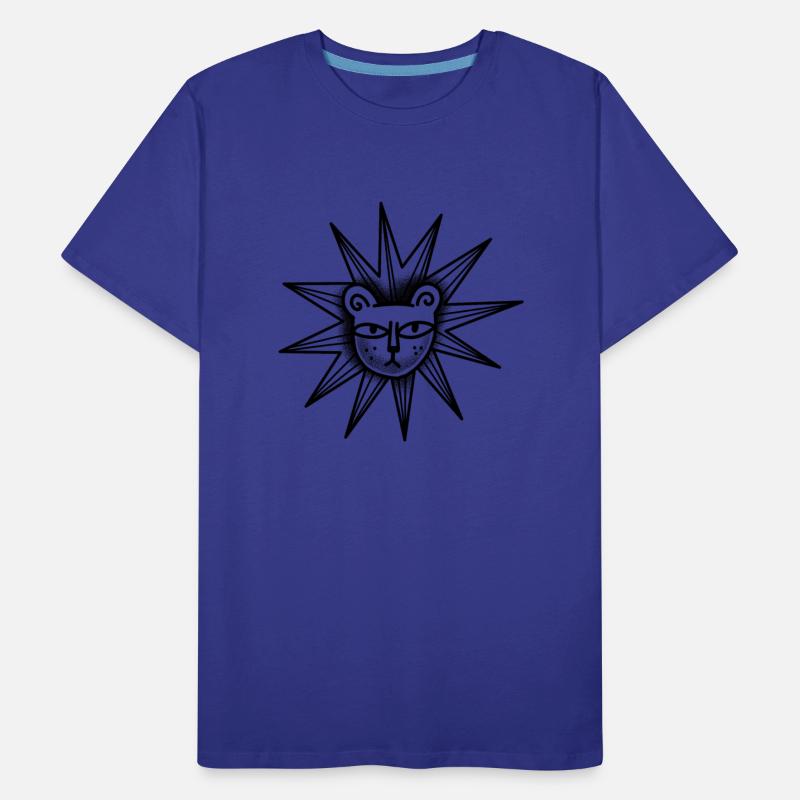 Witchcore tattoo style Star Lion