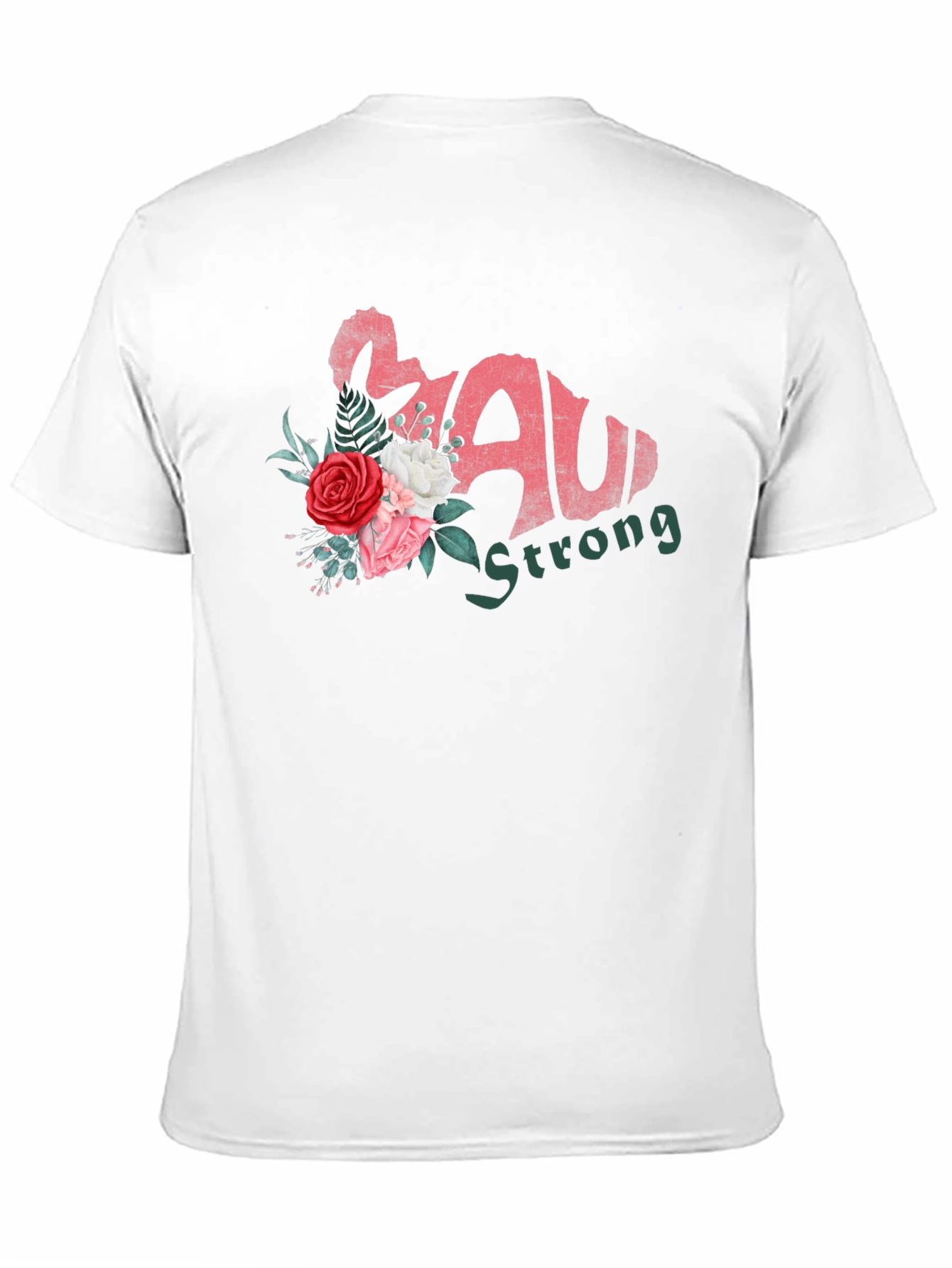 Maui Strong Floral Black T-Shirt