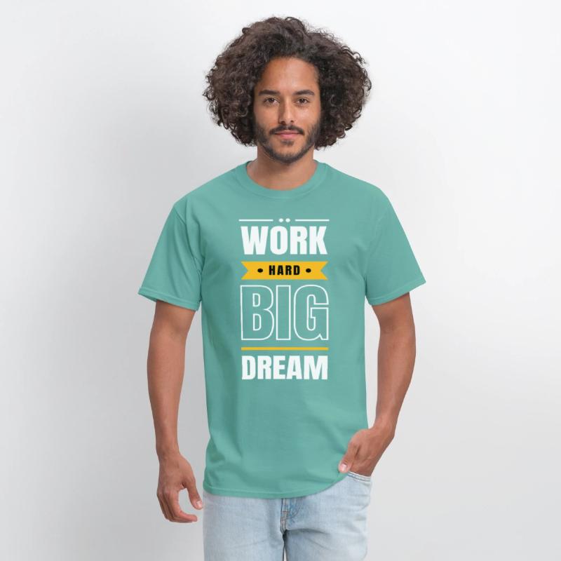 Work Hard – Motivational Minimalist T-Shirt
