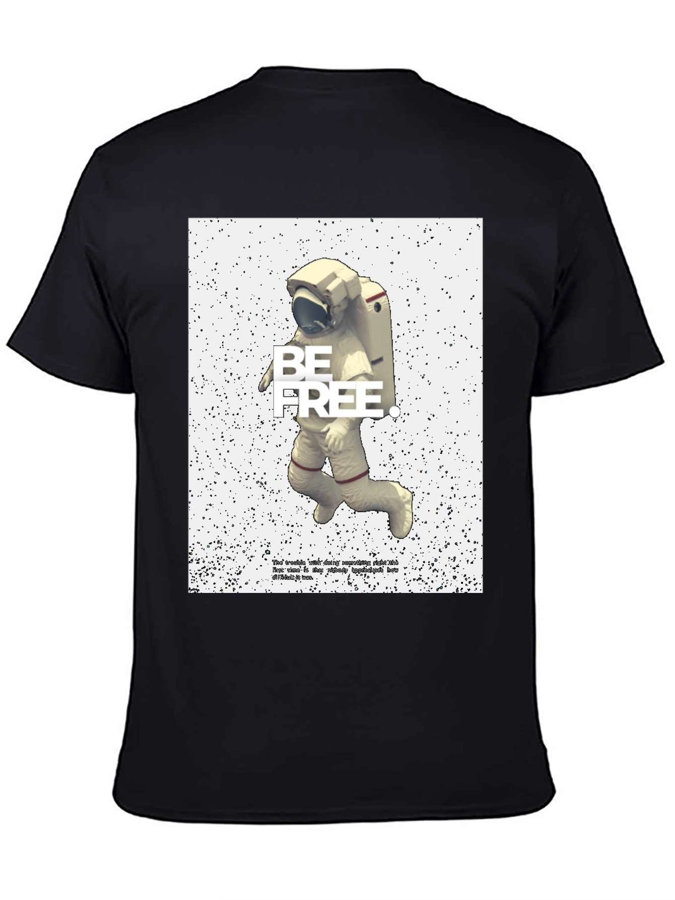 Be Free Astronaut Graphic T-Shirt