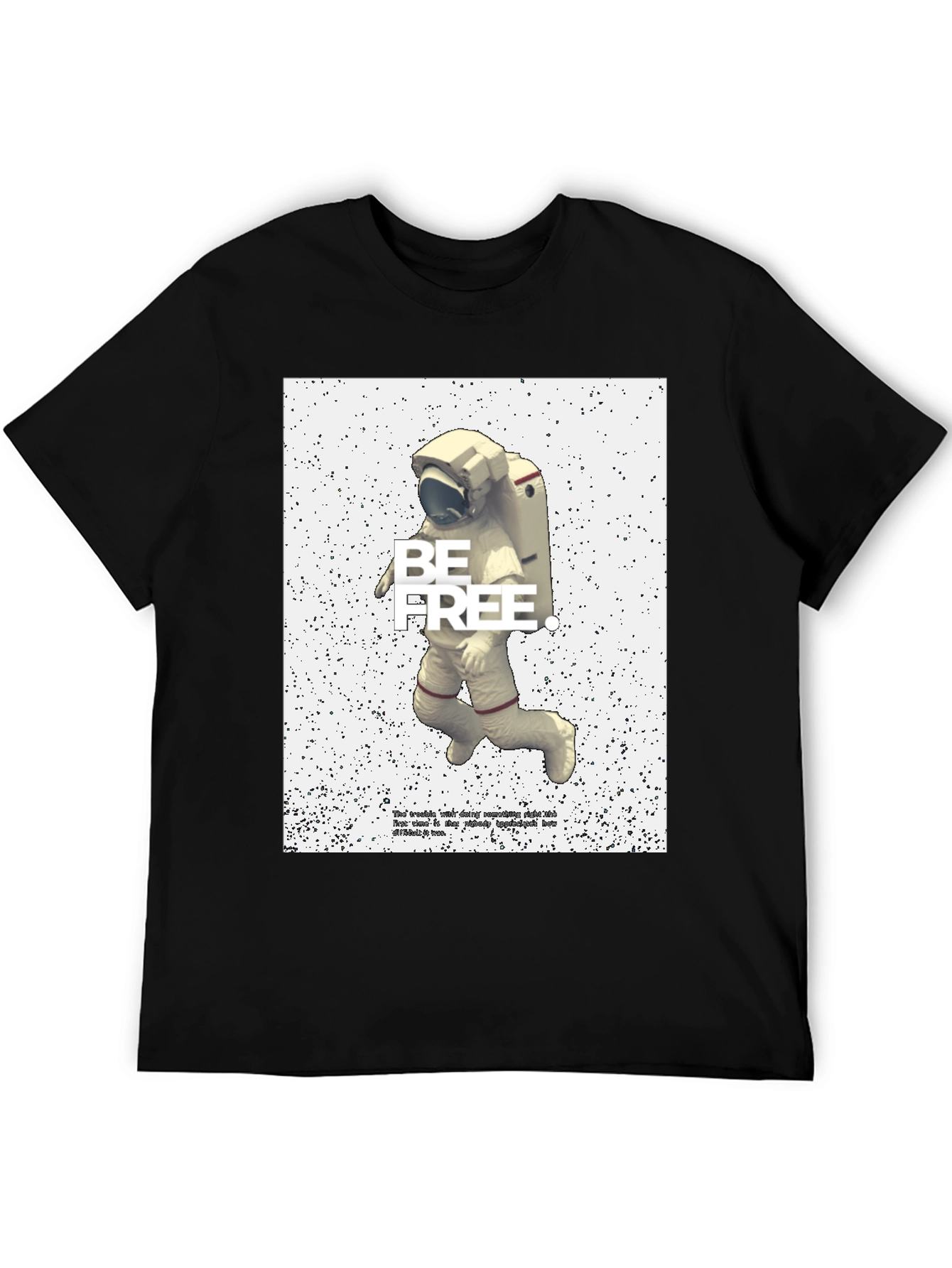 Be Free Astronaut Graphic T-Shirt