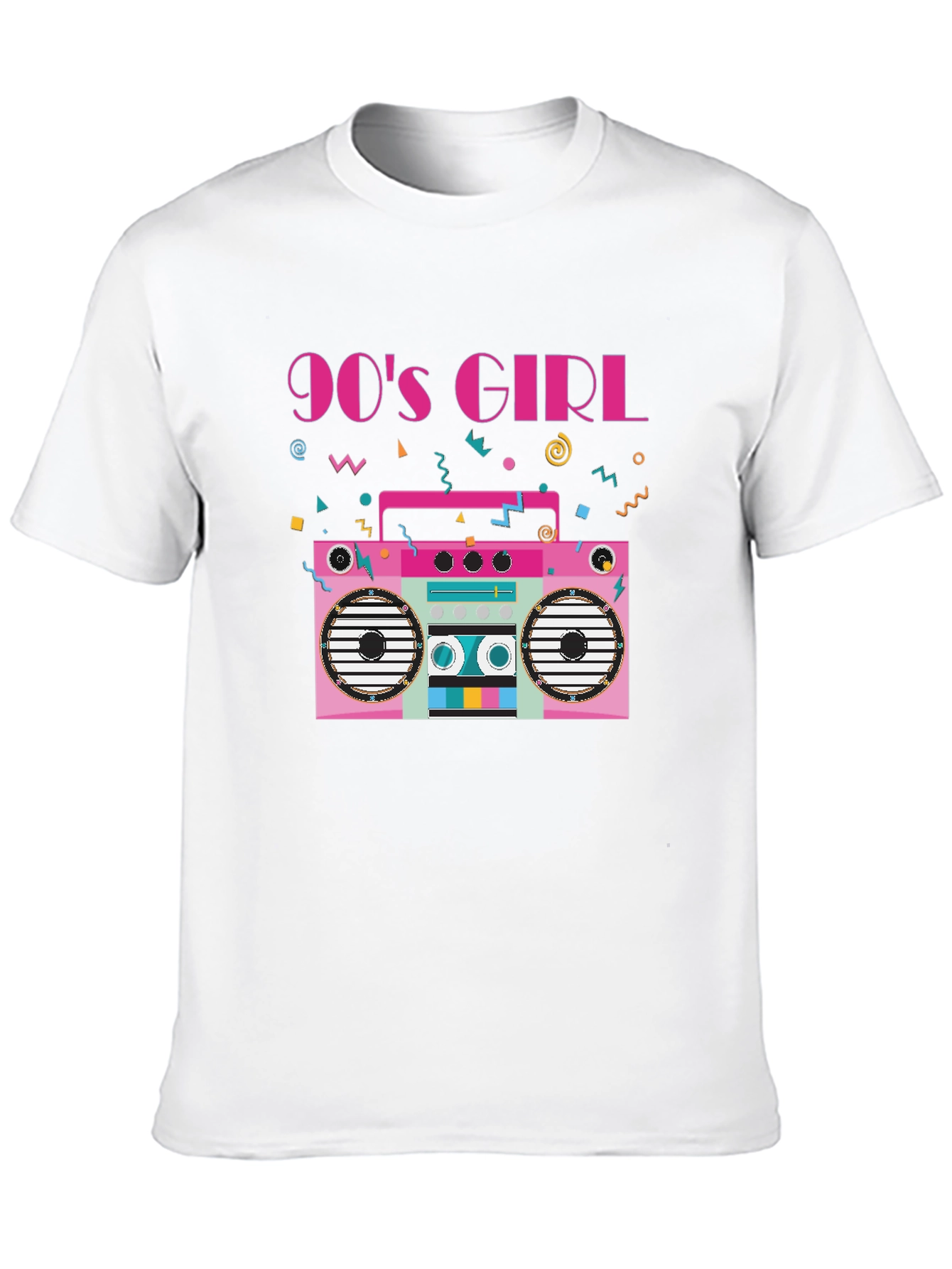 90s Girl Boombox Graphic Tee