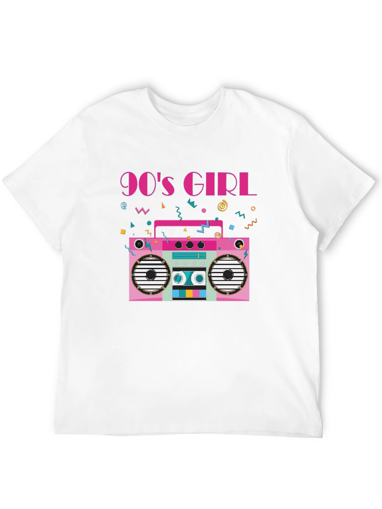 90s Girl Boombox Graphic Tee