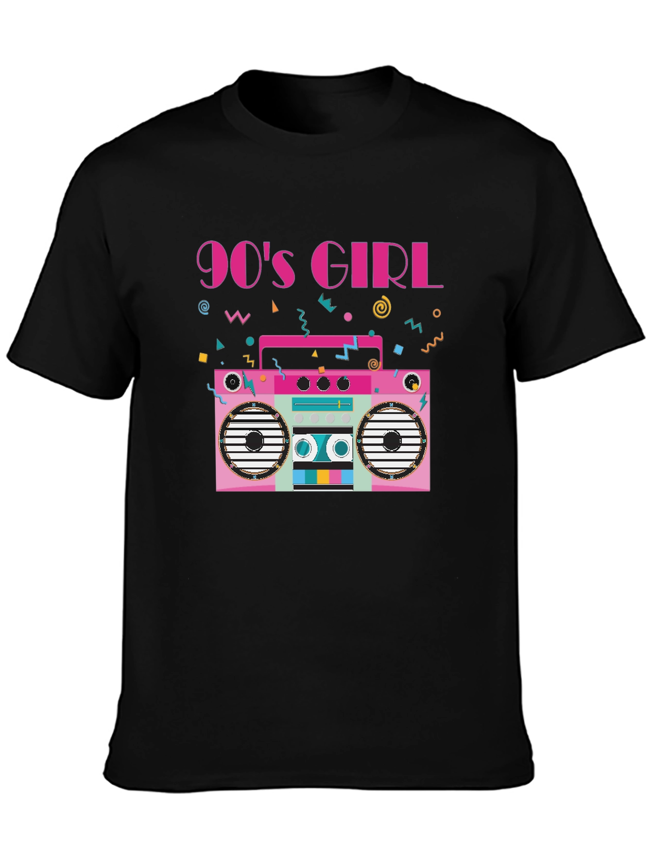 90s Girl Boombox Graphic Tee