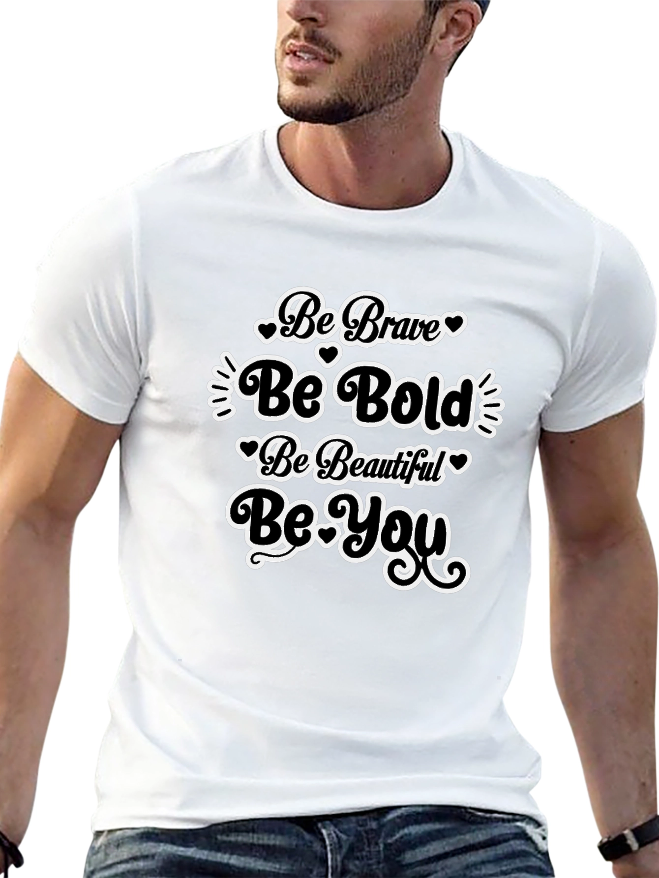 Be Brave Bold Beautiful You Black T-Shirt