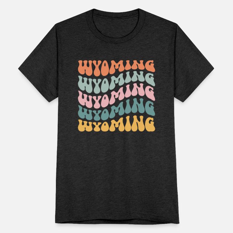 Wyoming State Wyomingite Pride Groovy Retro