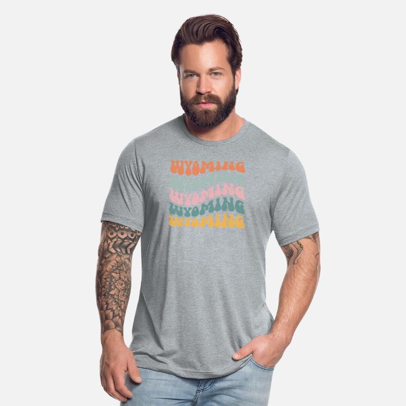 Wyoming State Wyomingite Pride Groovy Retro