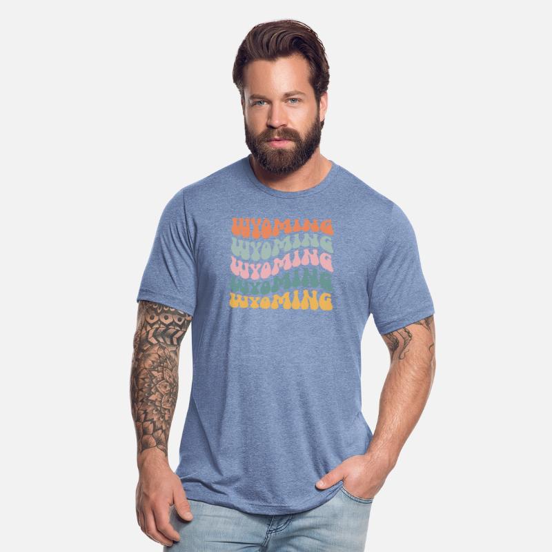 Wyoming State Wyomingite Pride Groovy Retro