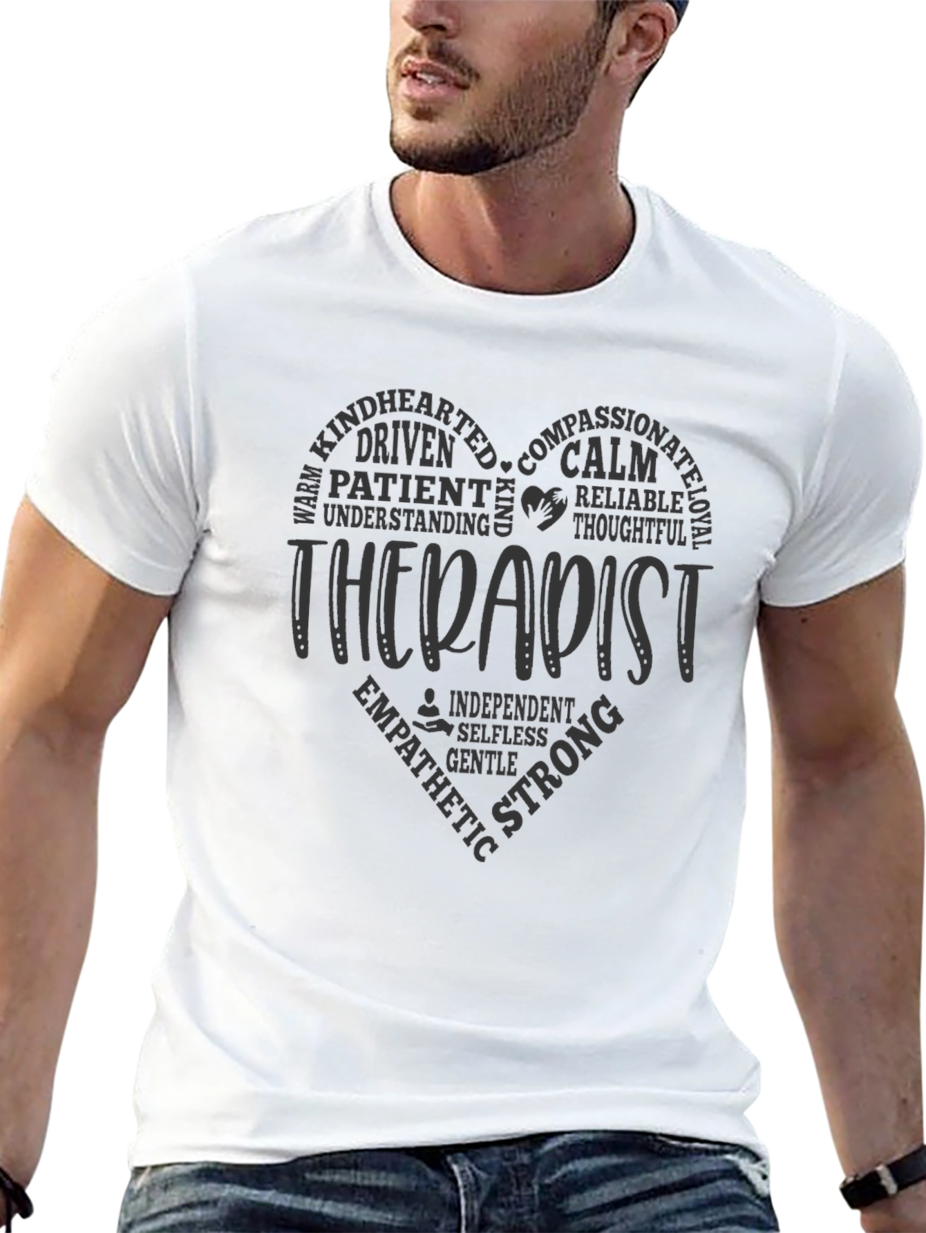 Therapist Heart Word T-Shirt - Unisex