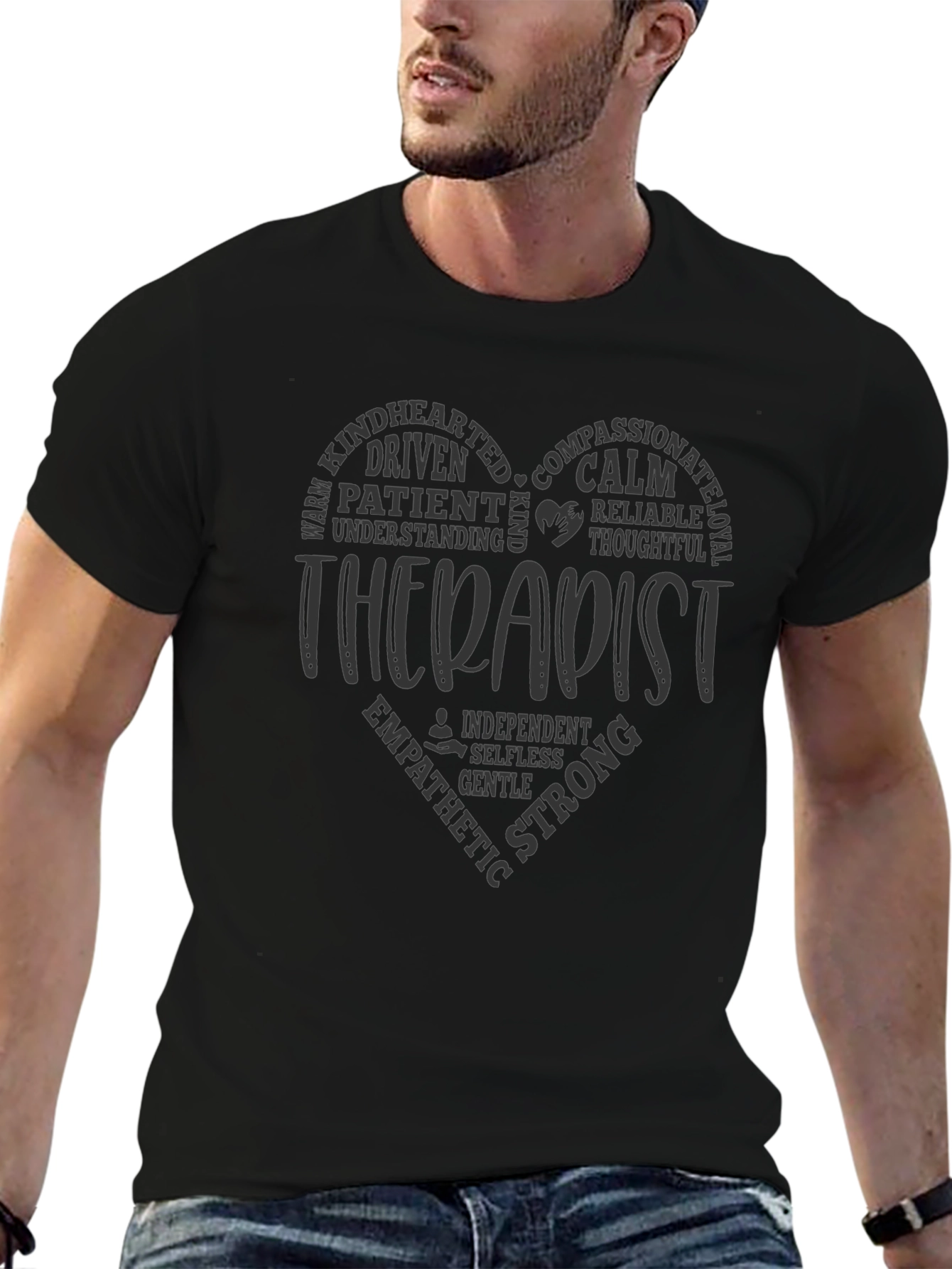 Therapist Heart Word T-Shirt - Unisex