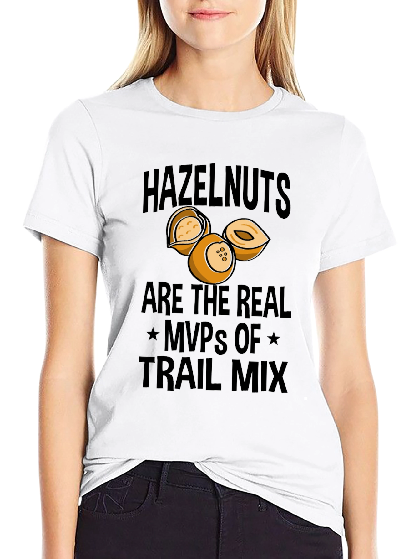 Hazelnut Trail Mix MVP T-Shirt - Black Cotton Tee
