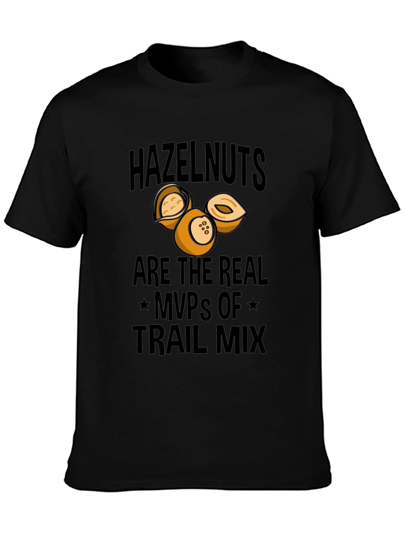 Hazelnut Trail Mix MVP T-Shirt - Black Cotton Tee