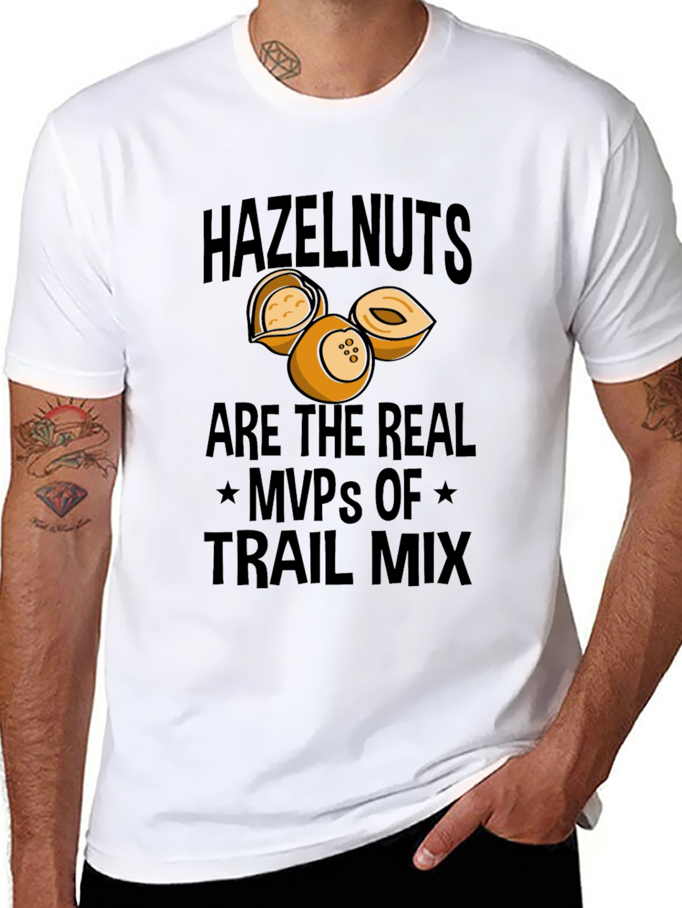 Hazelnut Trail Mix MVP T-Shirt - Black Cotton Tee