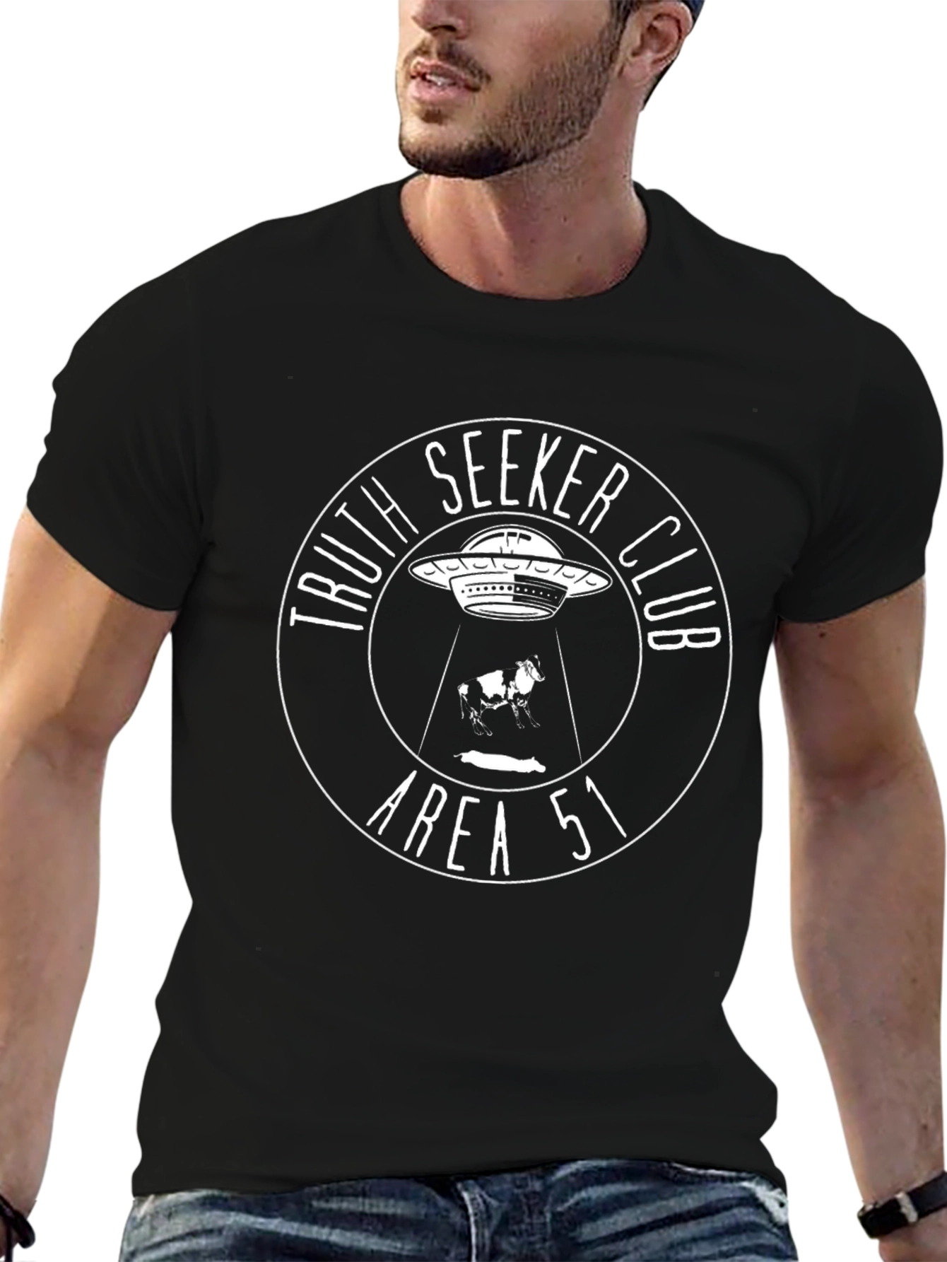 Truth Seeker Club Area 51 UFO T-Shirt