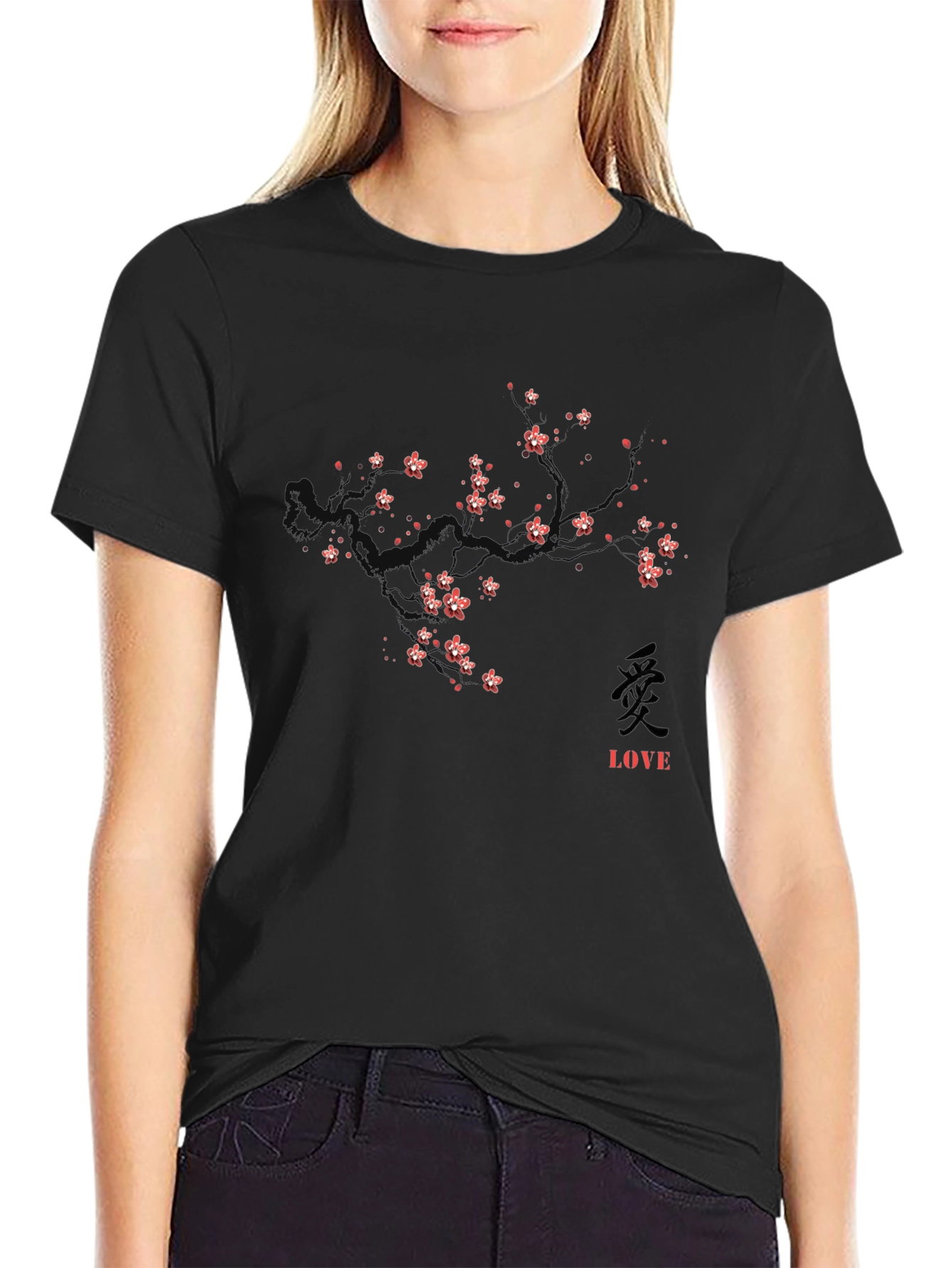 Cherry Blossom Love Graphic T-Shirt