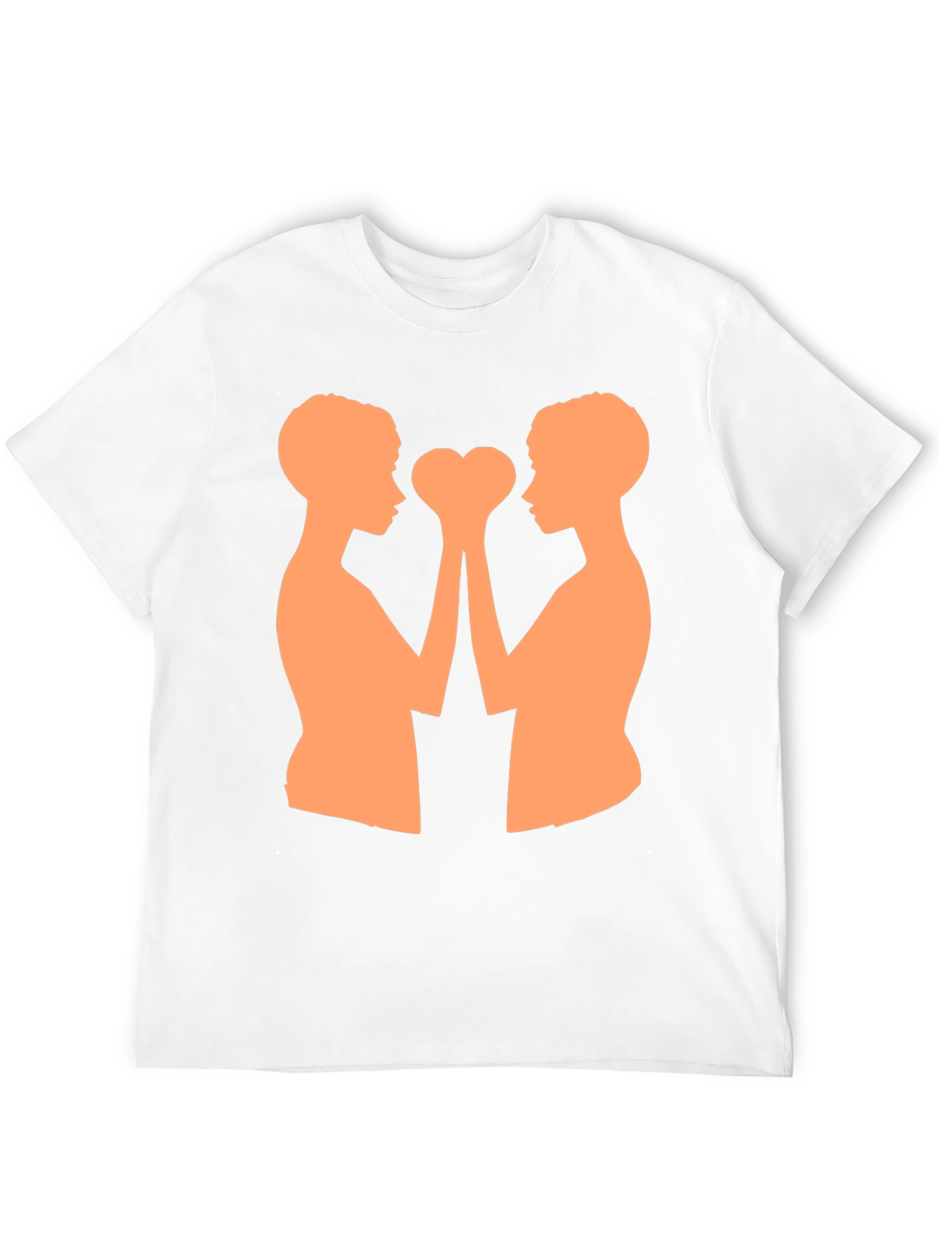 Heart Hands T-Shirt - Black Cotton Blend Graphic Tee