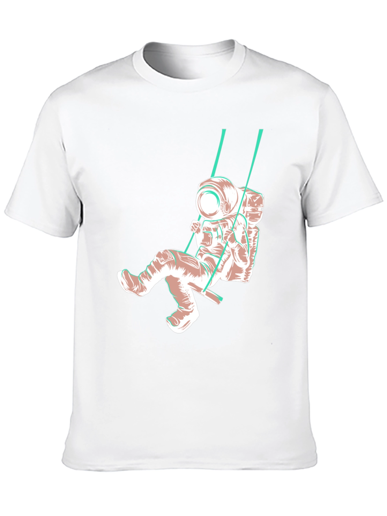 Astronaut Swing T-Shirt - Unique Graphic Tee