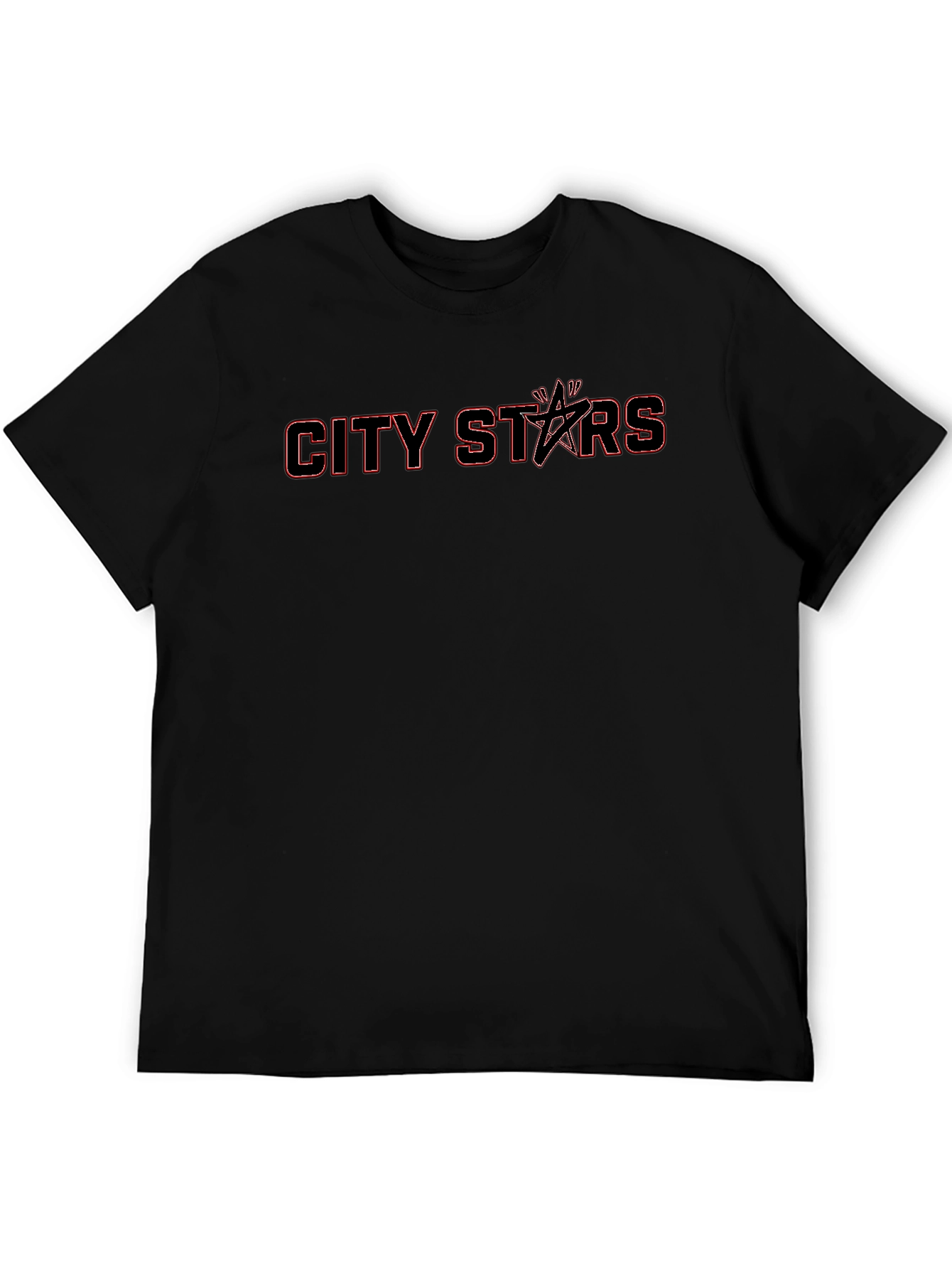 City Stars Black Graphic Tee